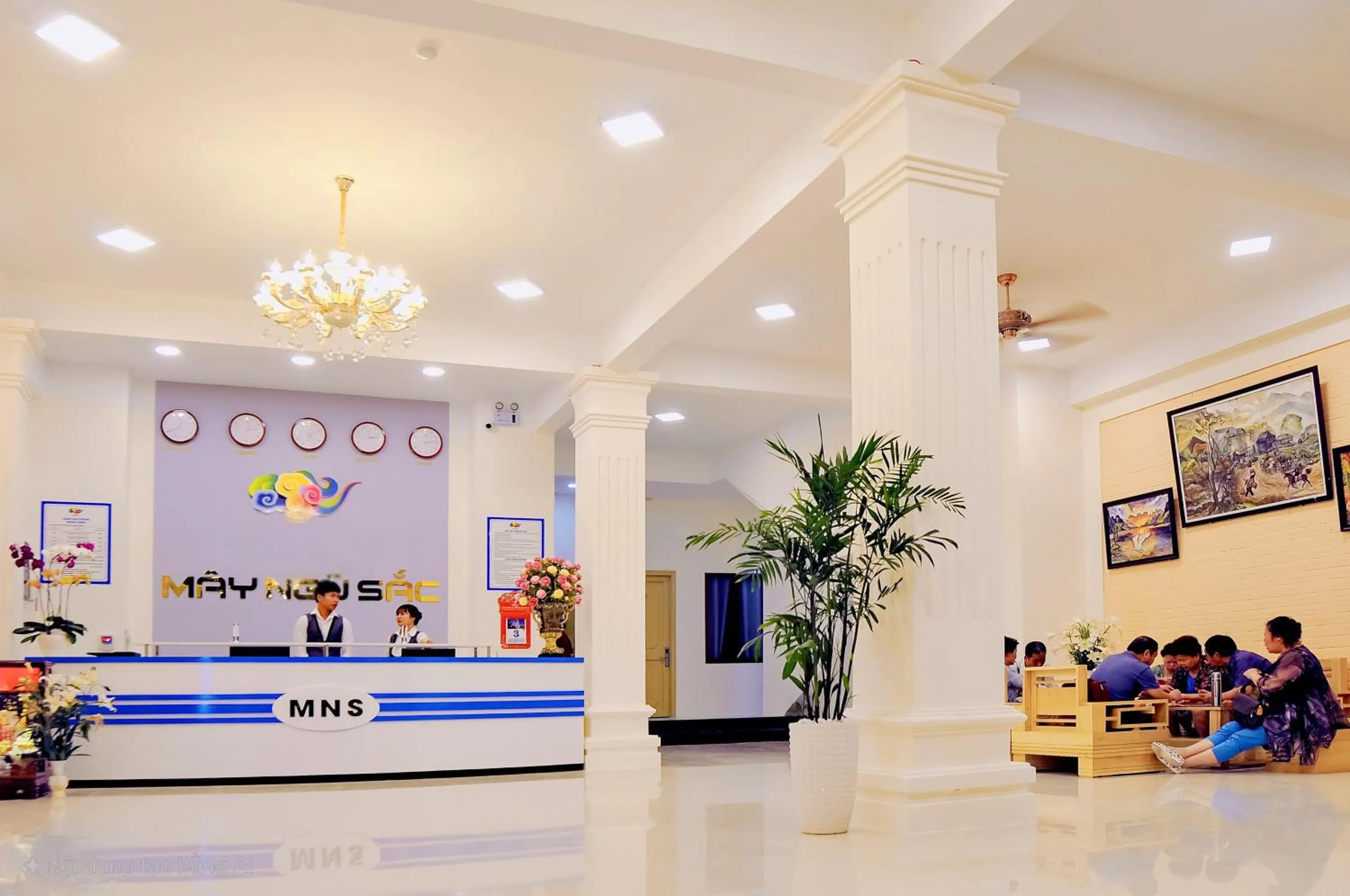 Lobby or reception in May Ngu Sac - Iridescent Clouds Hotel