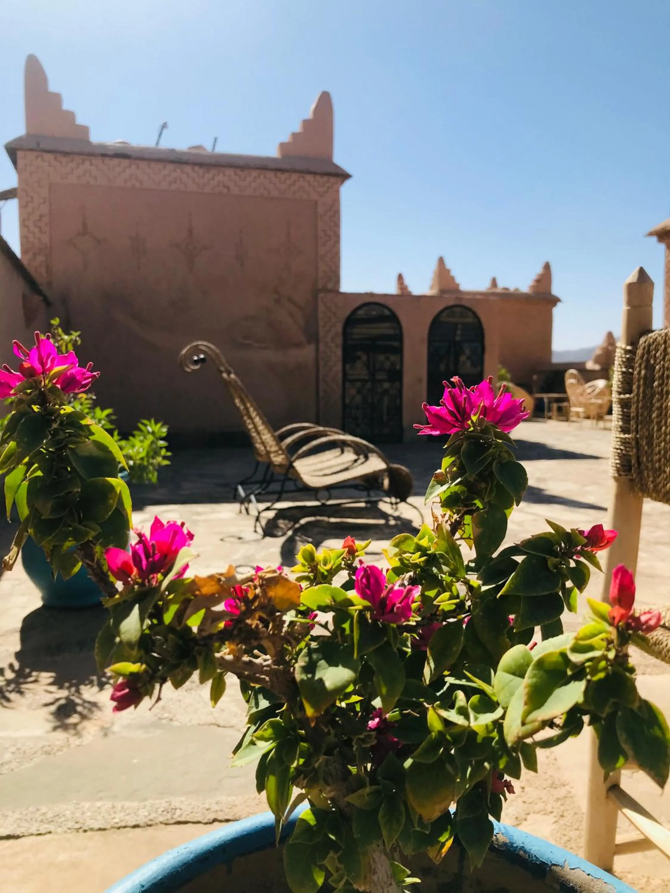Garden view in Kasbah Ennakb