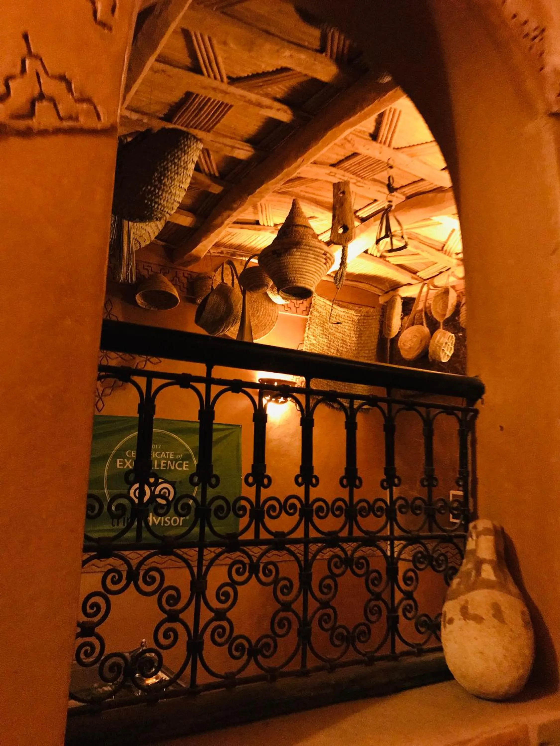 Decorative detail in Kasbah Ennakb