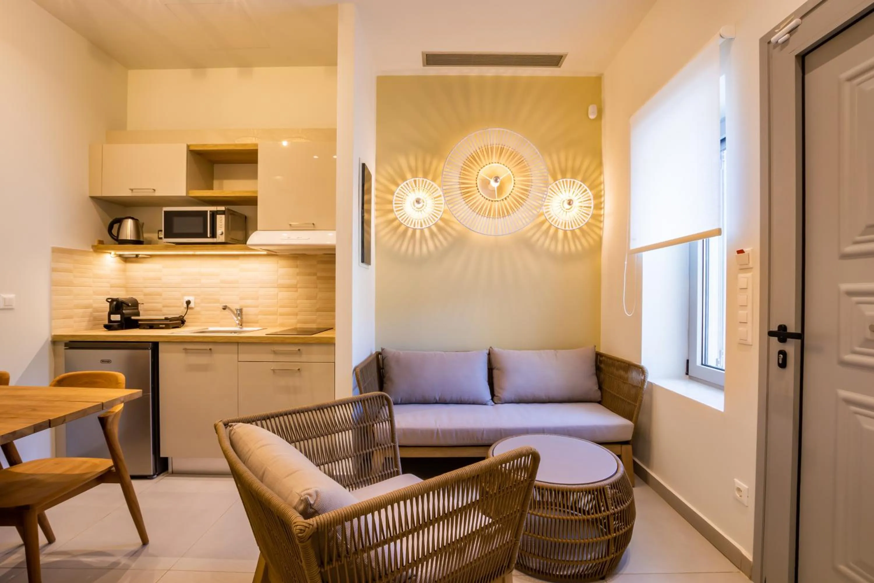 Seating area in Onyro Villas