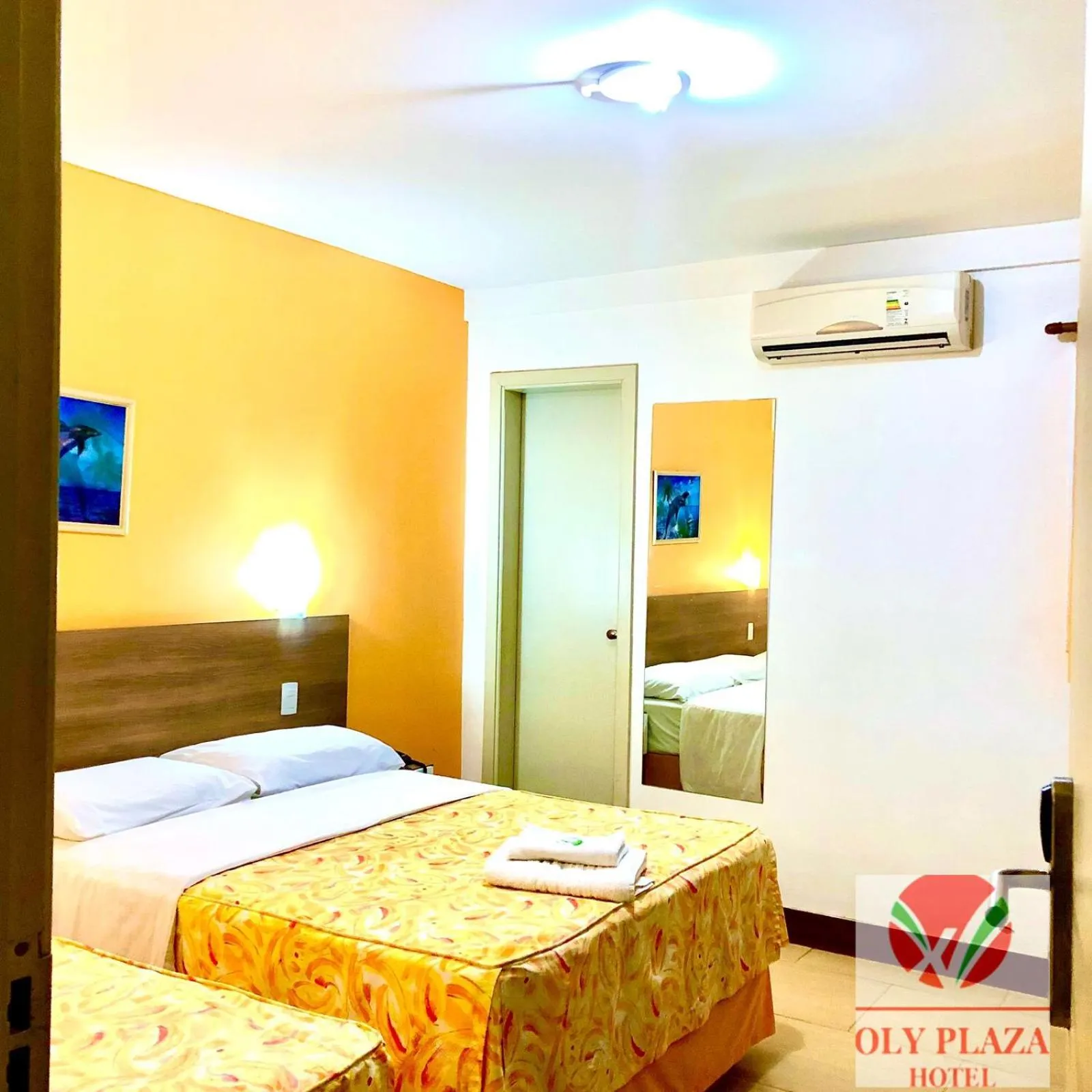 Bed in Hotel Oly Plaza