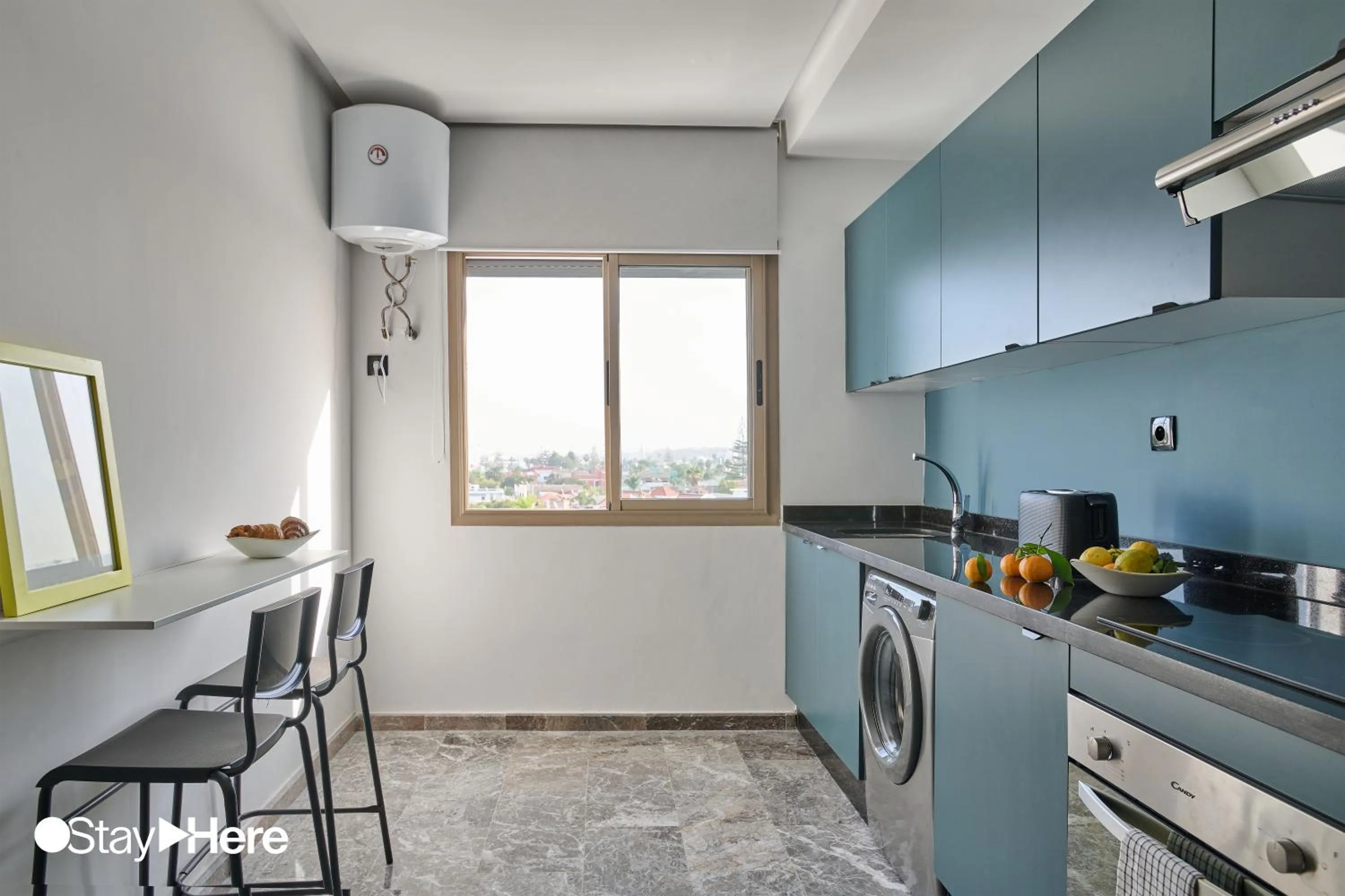 Kitchen or kitchenette in StayHere Casablanca - Oasis - Premium Residence