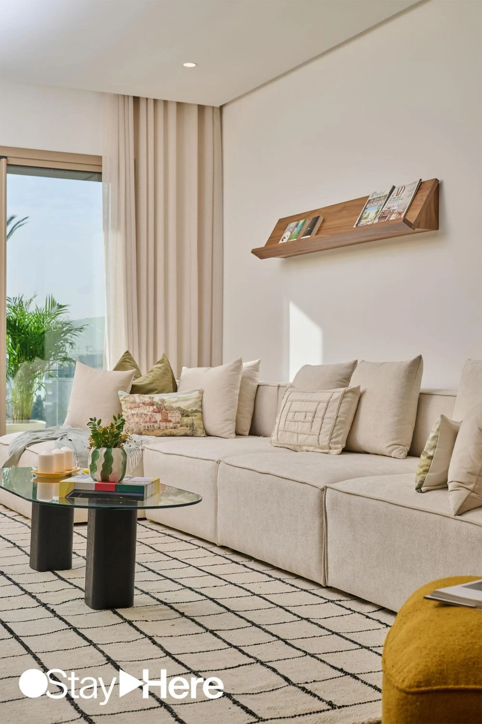 Living room in StayHere Casablanca - Oasis - Premium Residence