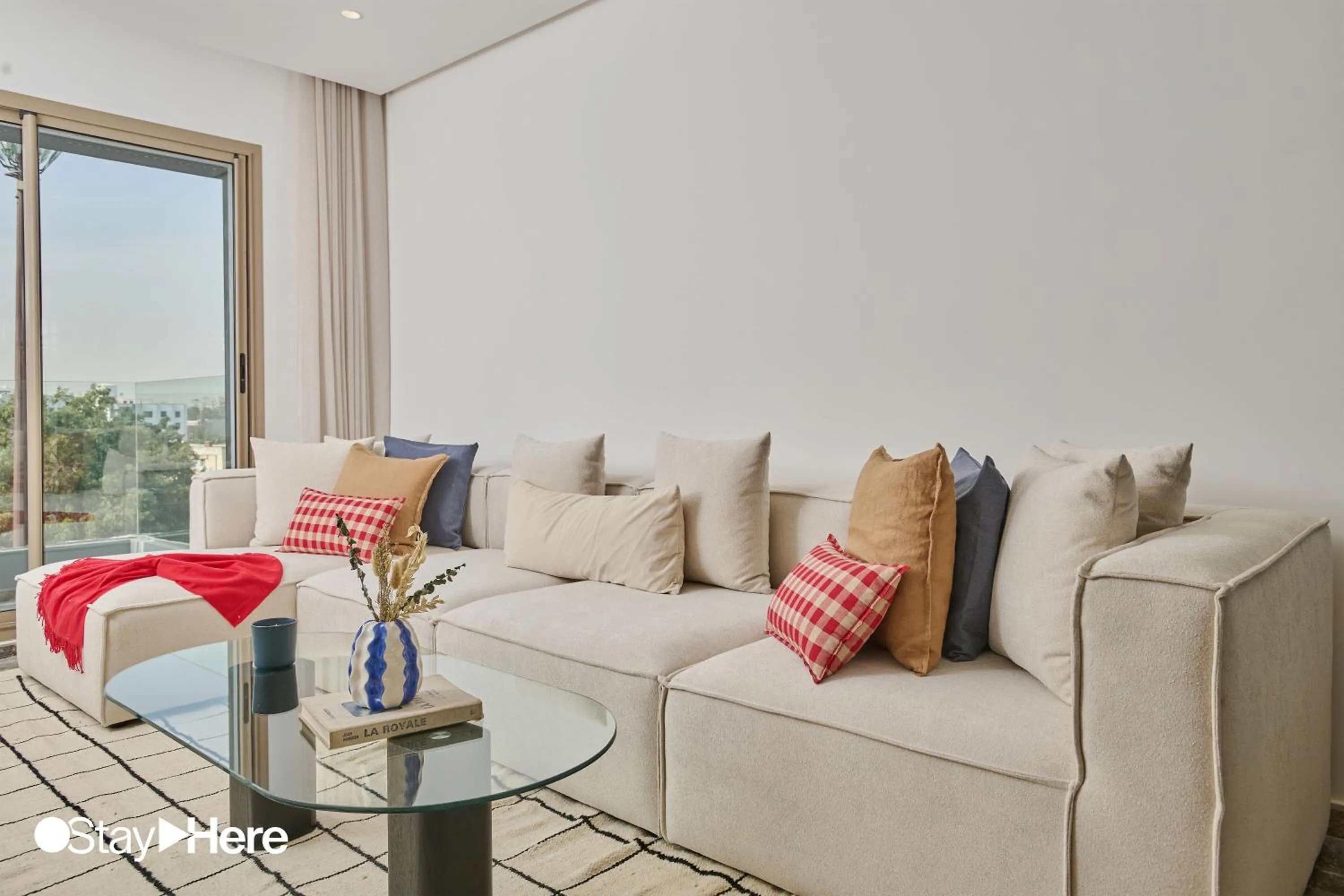 Living room in StayHere Casablanca - Oasis - Premium Residence