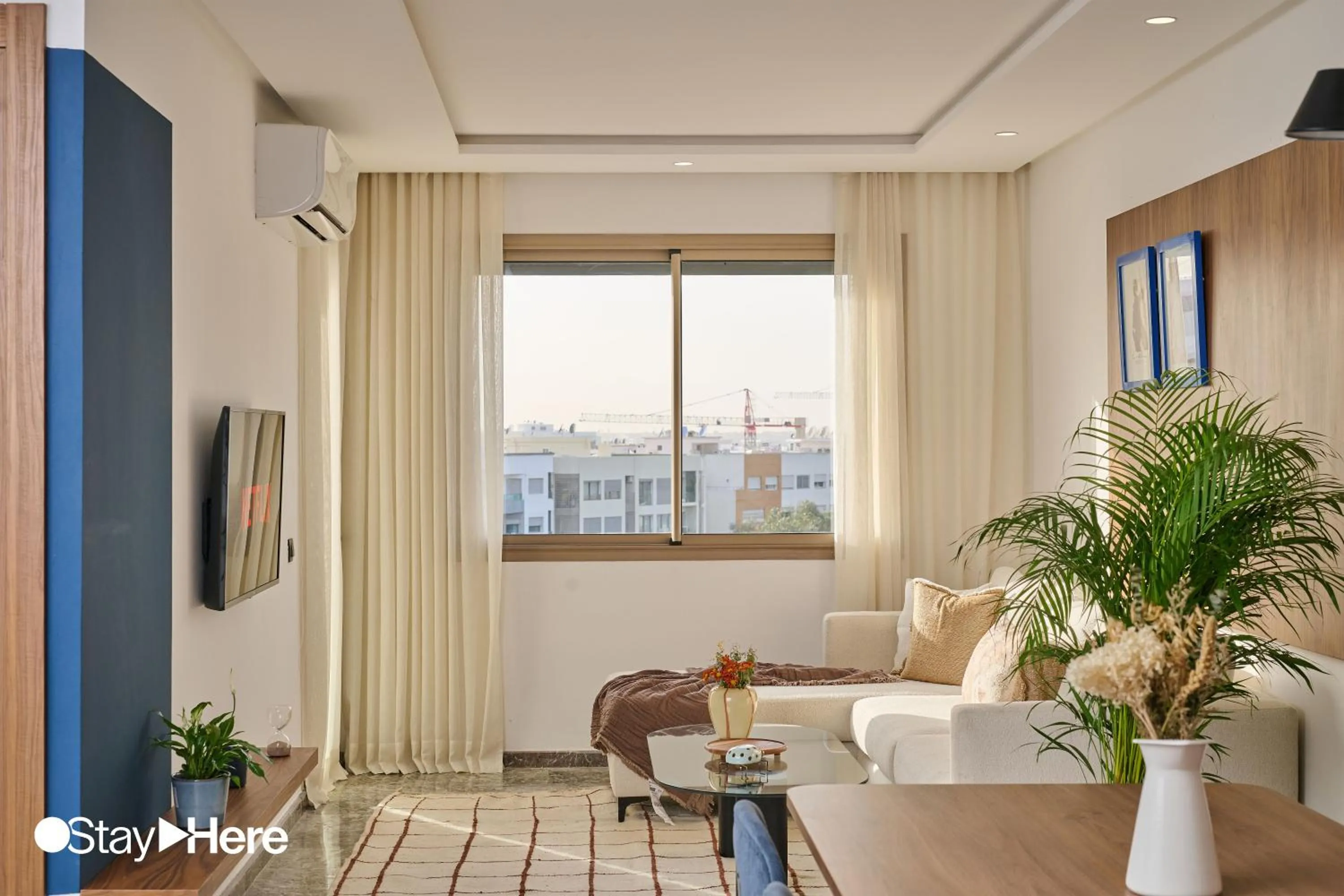 Living room in StayHere Casablanca - Oasis - Premium Residence