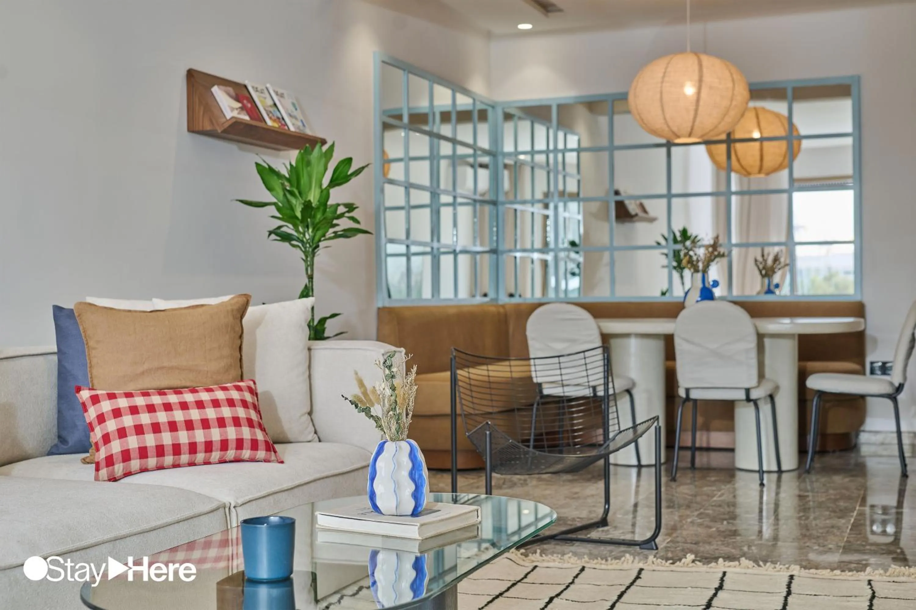 Living room in StayHere Casablanca - Oasis - Premium Residence