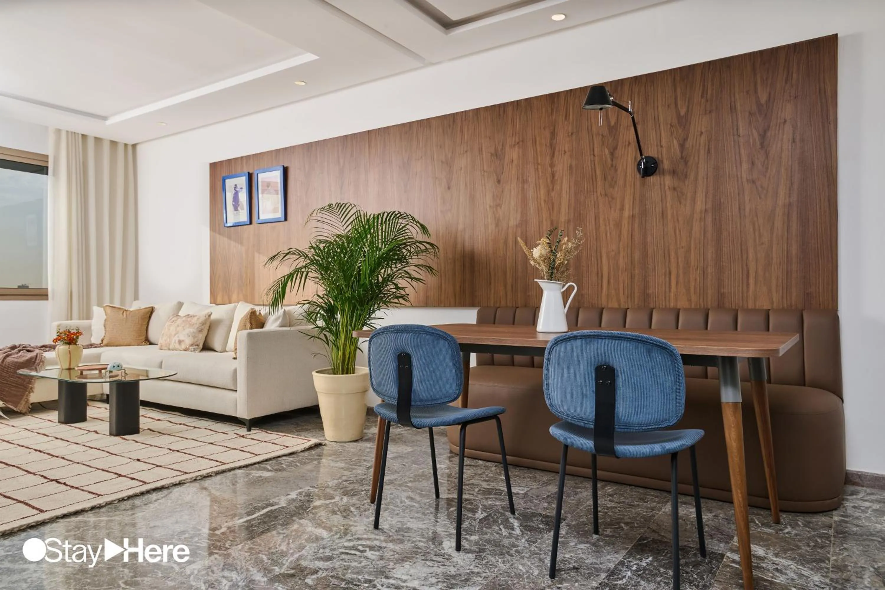 Living room in StayHere Casablanca - Oasis - Premium Residence