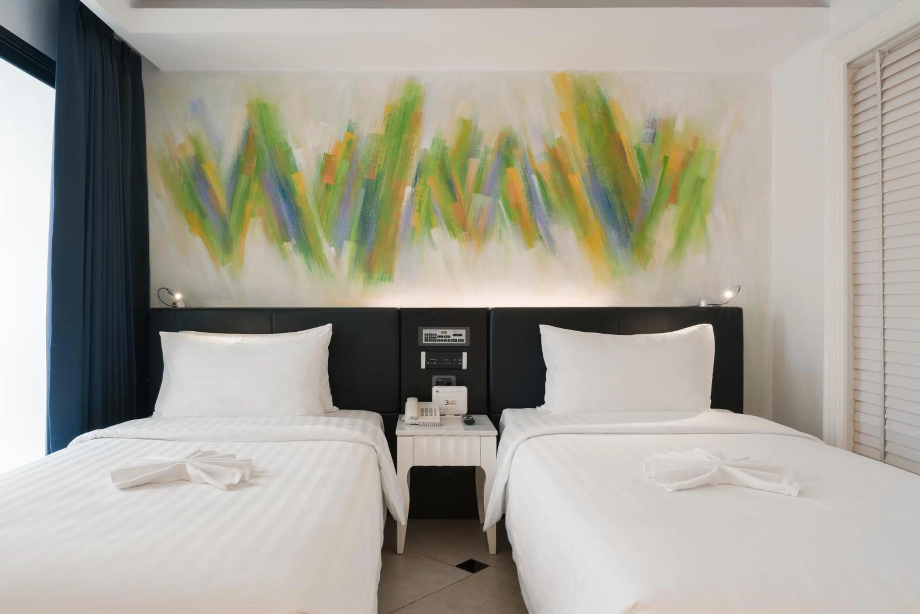 Bed in Skye Hotel Bangkok