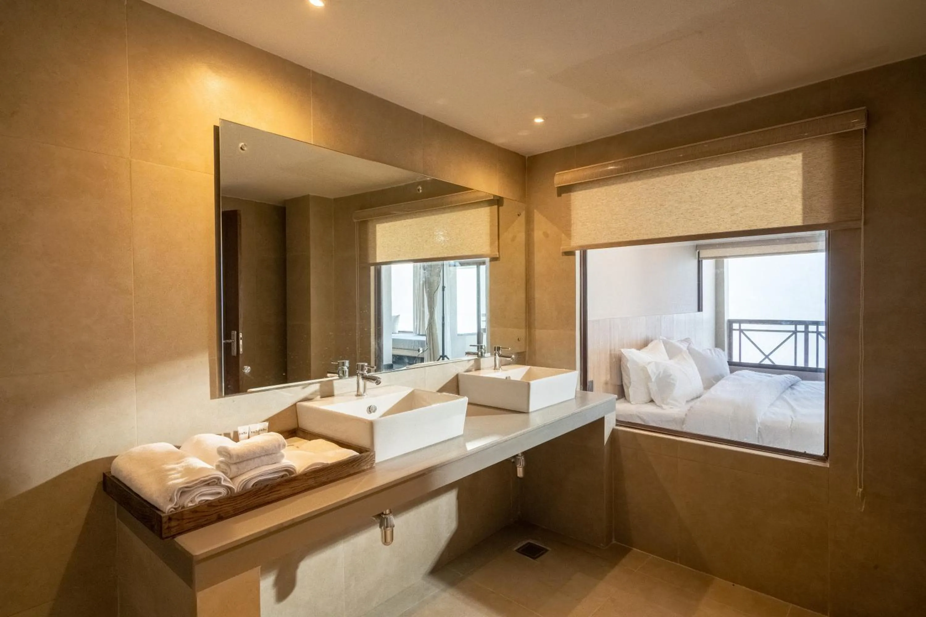 Bathroom, Bed in Nana Mountain Resort Mt Annapurna View