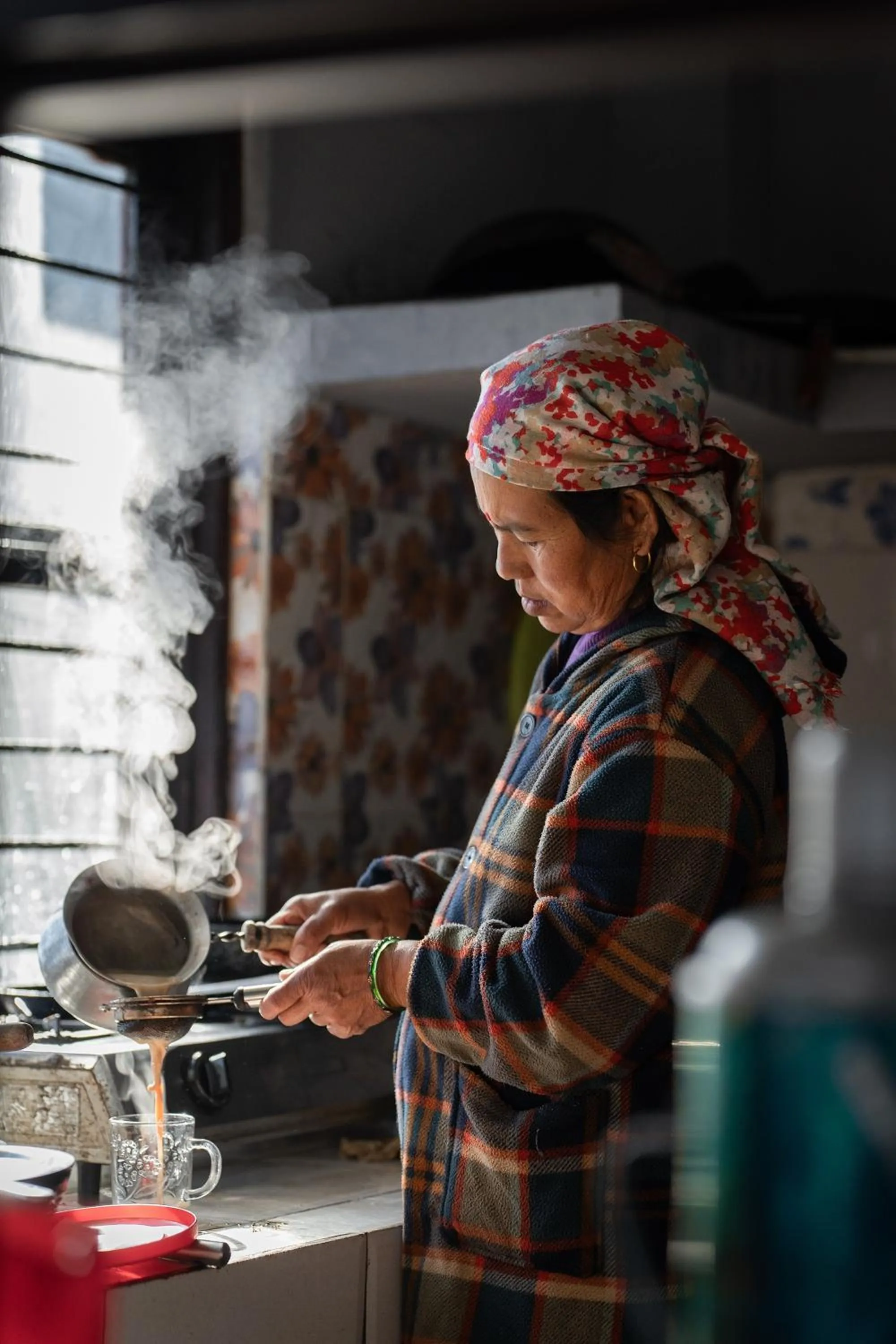 group of guests in Nana Mountain Resort Mt Annapurna View
