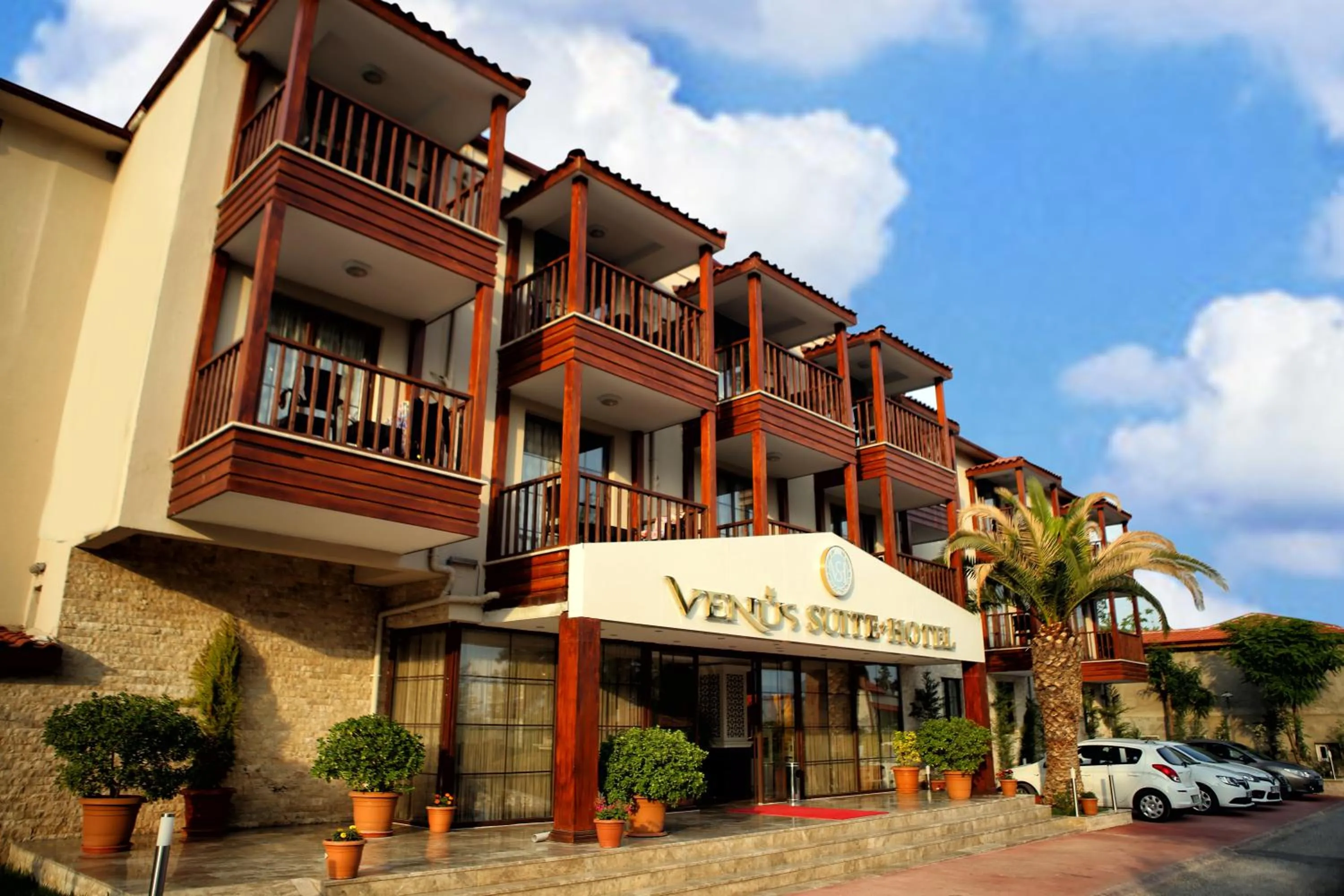 Facade/entrance in Venus Suite Hotel