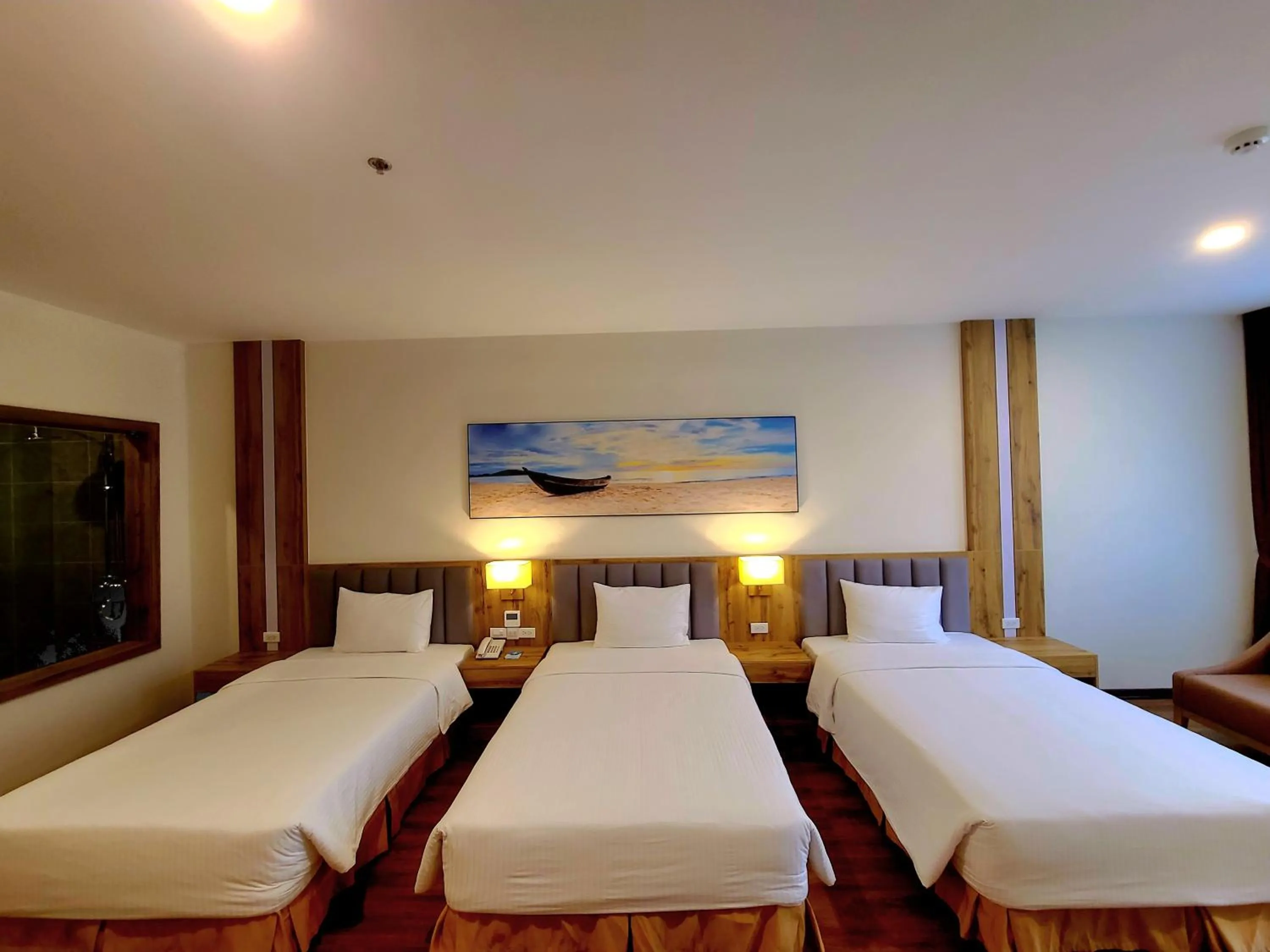 Bed in Muong Thanh Grand Cua Lo Hotel
