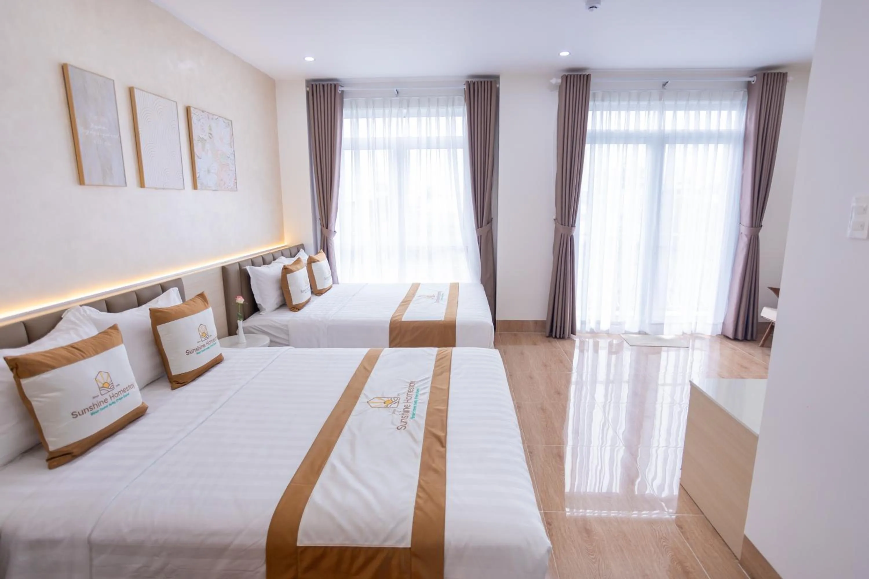 Bed in Sunshine Homestay Bạc Liêu