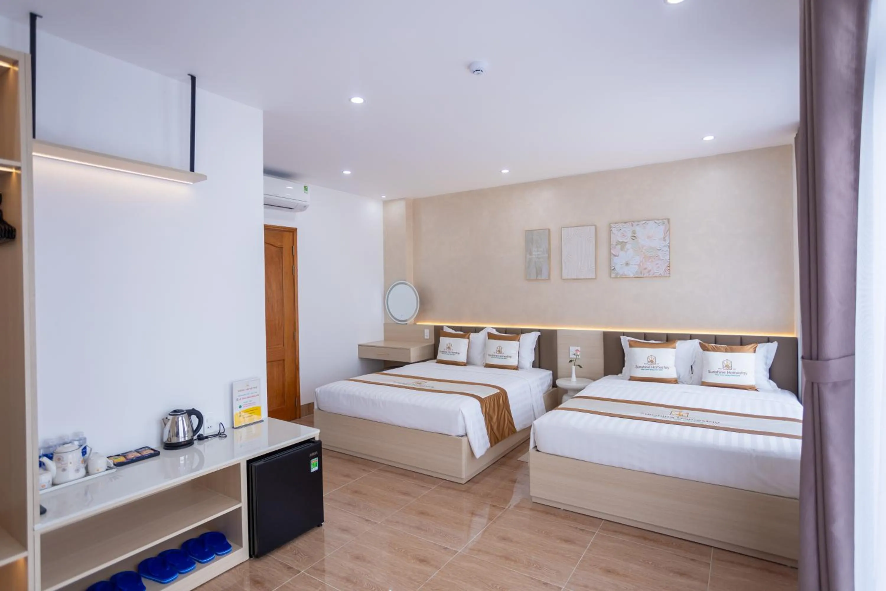 Bed in Sunshine Homestay Bạc Liêu