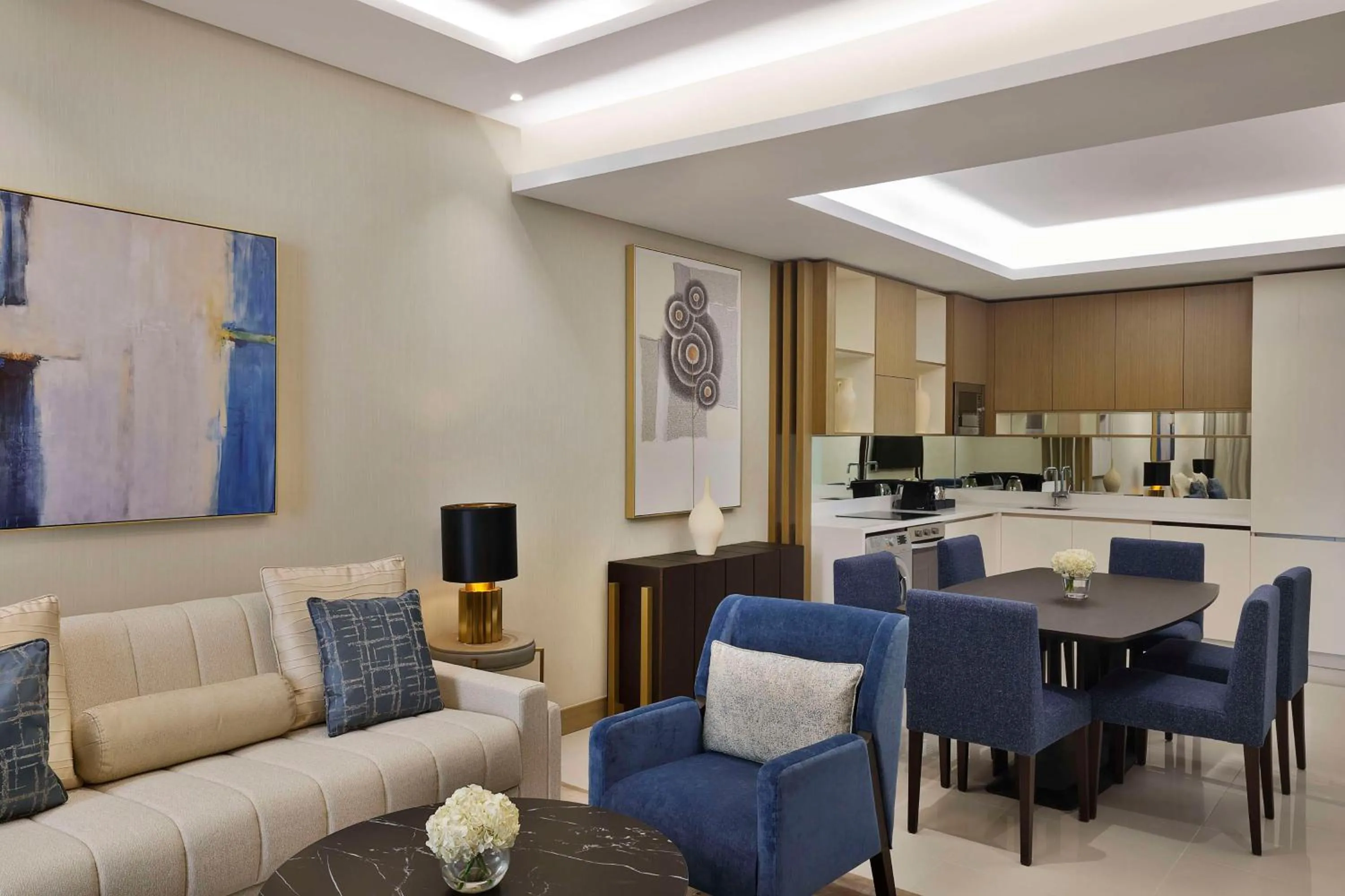 Living room in Hilton Bahrain City Centre Hotel & Residences