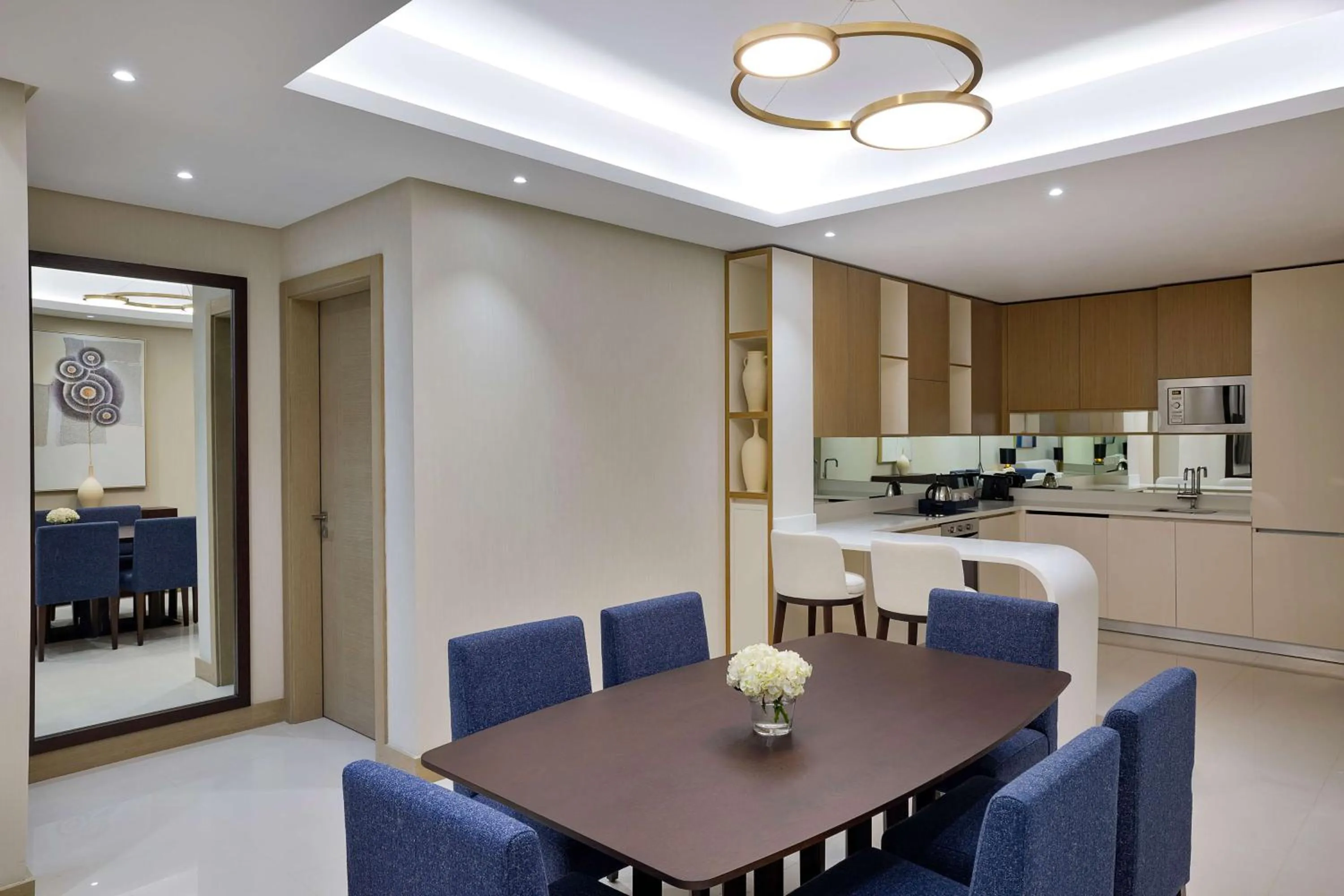 Kitchen or kitchenette in Hilton Bahrain City Centre Hotel & Residences
