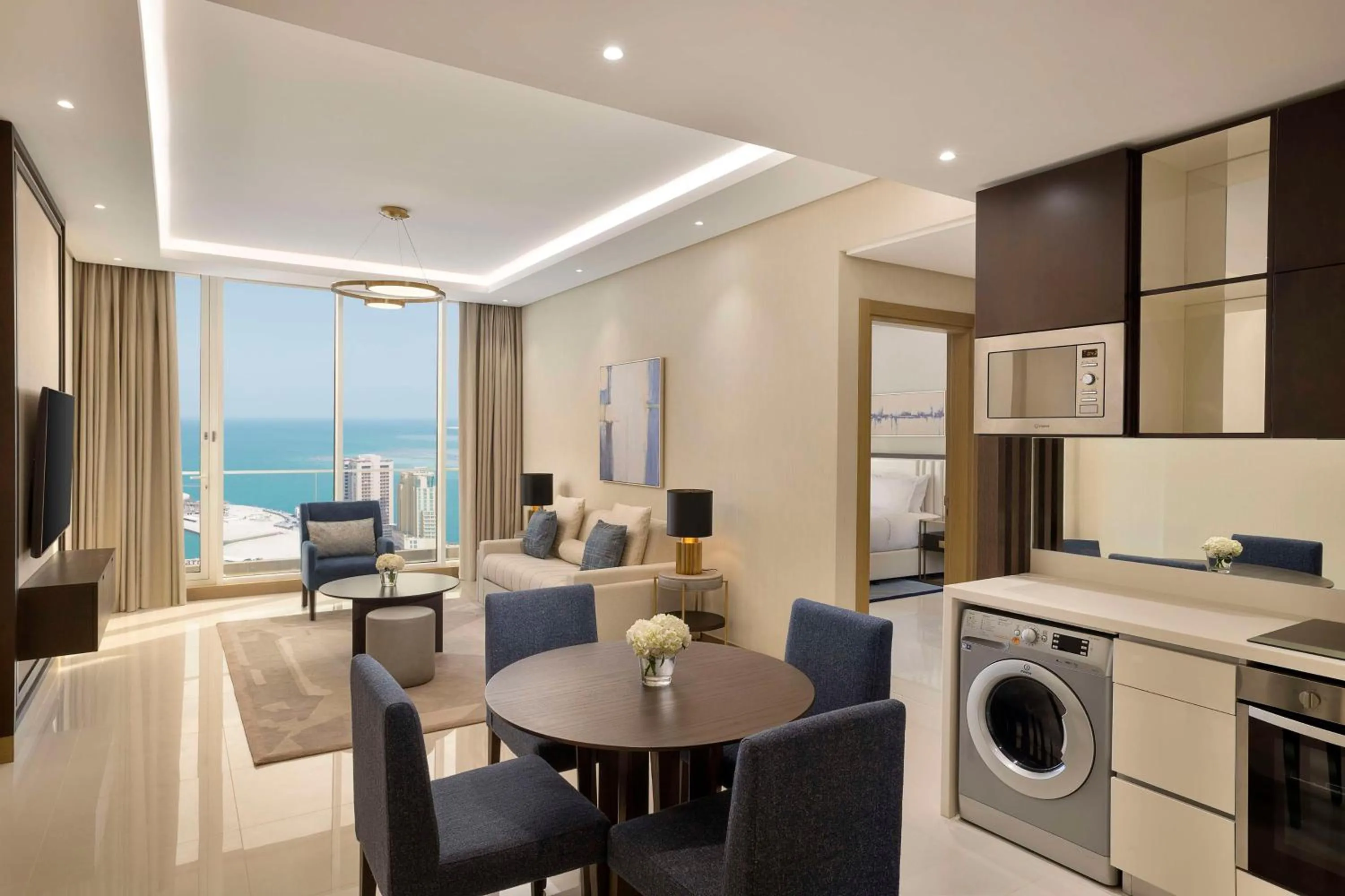 Living room in Hilton Bahrain City Centre Hotel & Residences