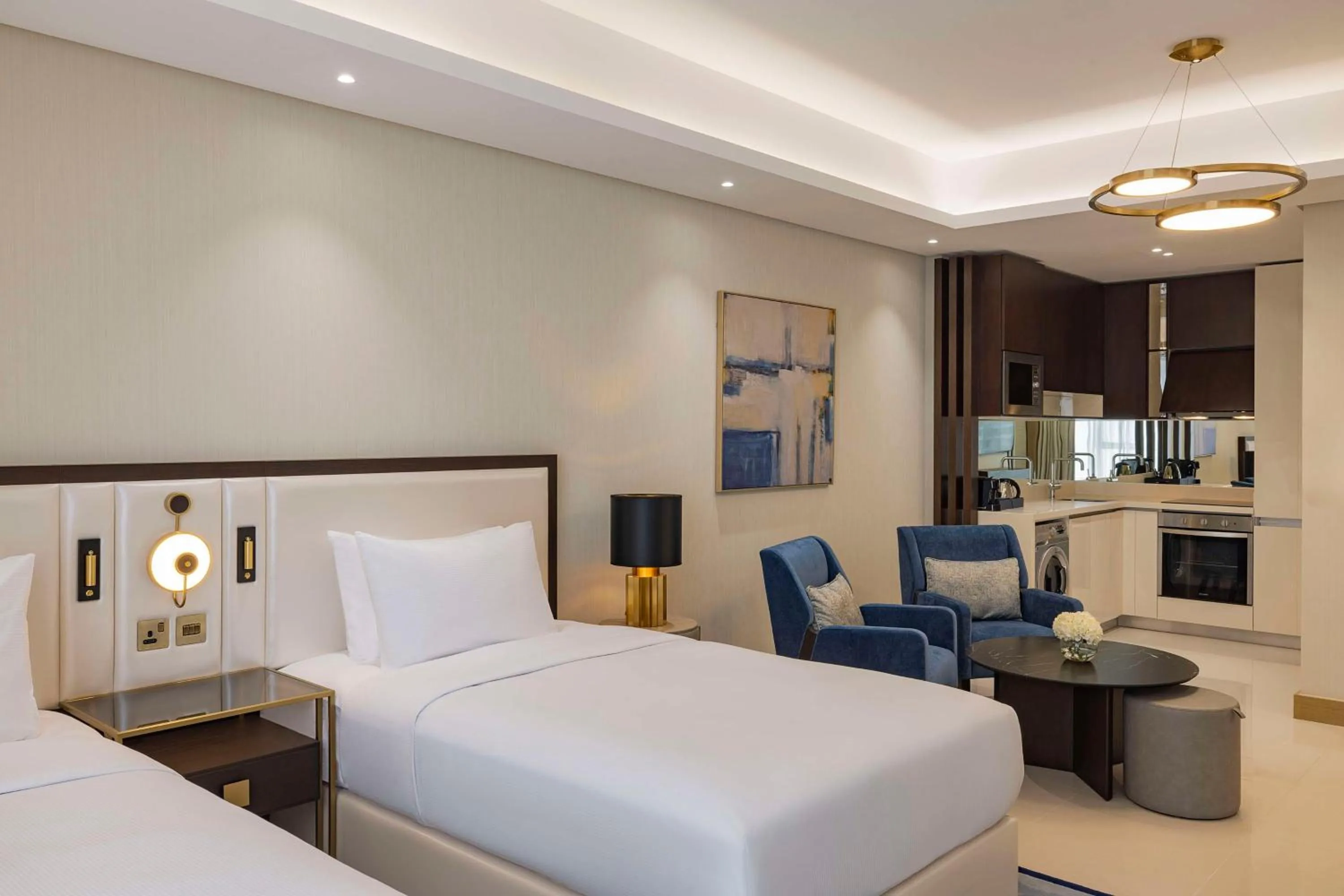 Bed in Hilton Bahrain City Centre Hotel & Residences