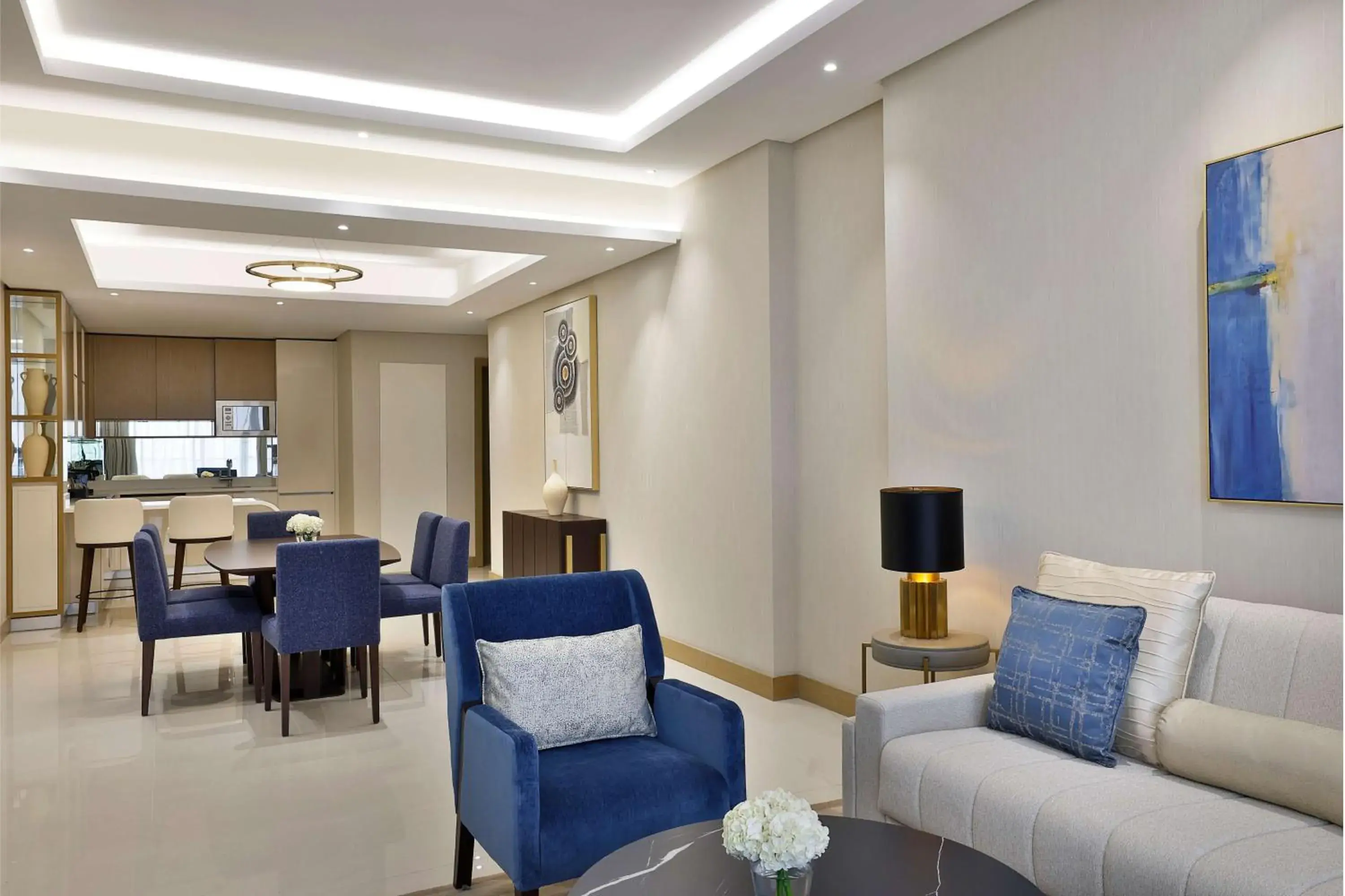 Two-Bedroom Suite with Balcony - Sea View in Hilton Bahrain City Centre Hotel & Residences Two-Bedroom Suite with Balcony - Sea View in Hilton Bahrain City Centre Hotel & Residences