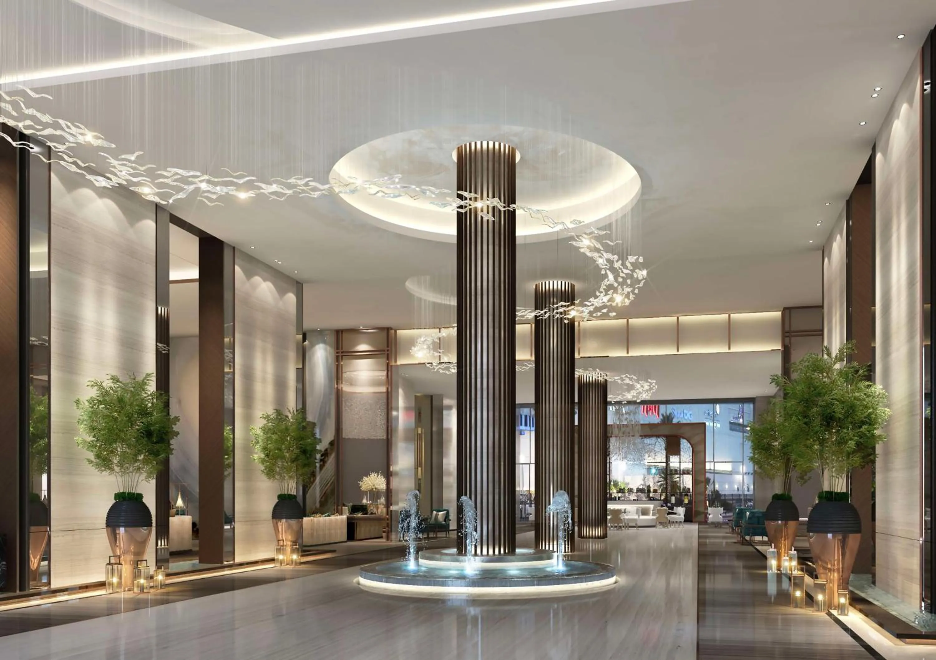 Lobby or reception in Hilton Bahrain City Centre Hotel & Residences