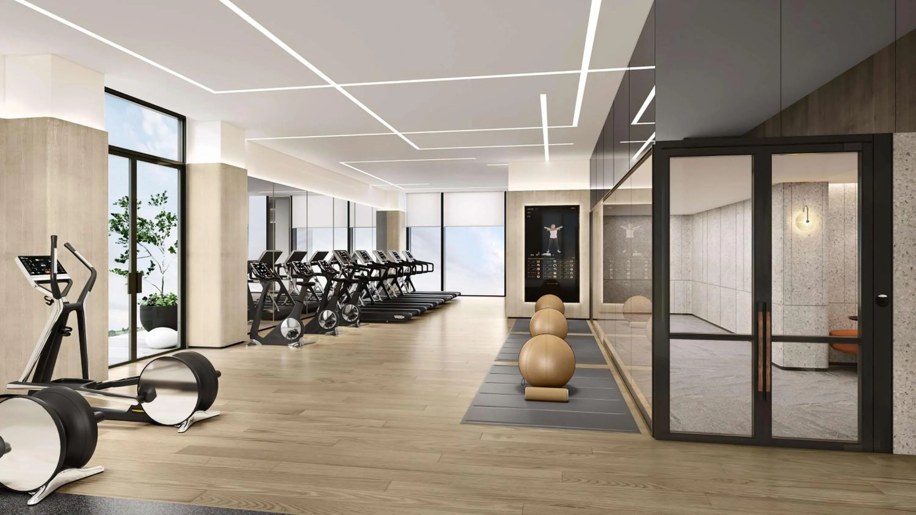 Fitness centre/facilities in Hilton Shanghai Zhangjiang Science City