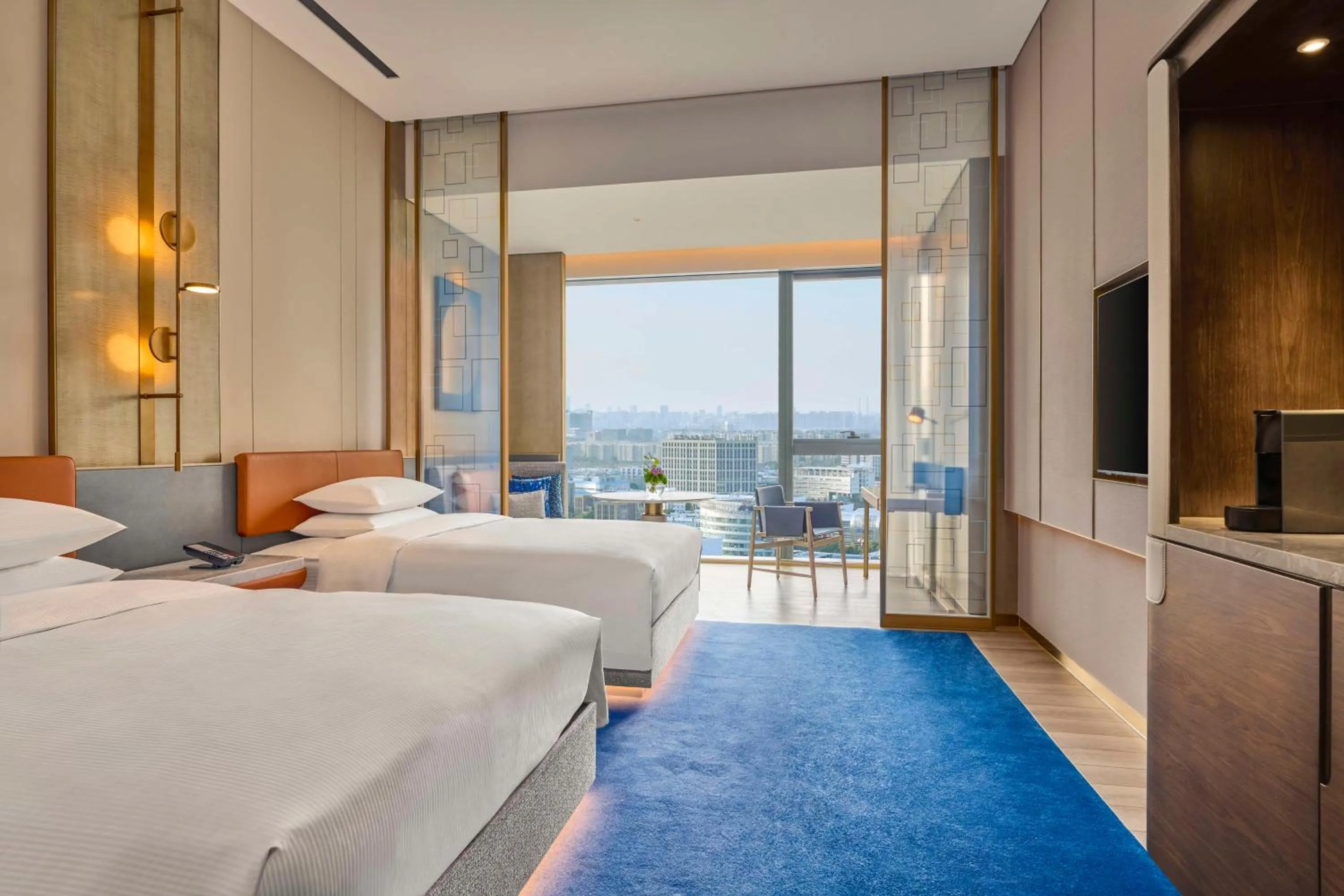 Bed in Hilton Shanghai Zhangjiang Science City