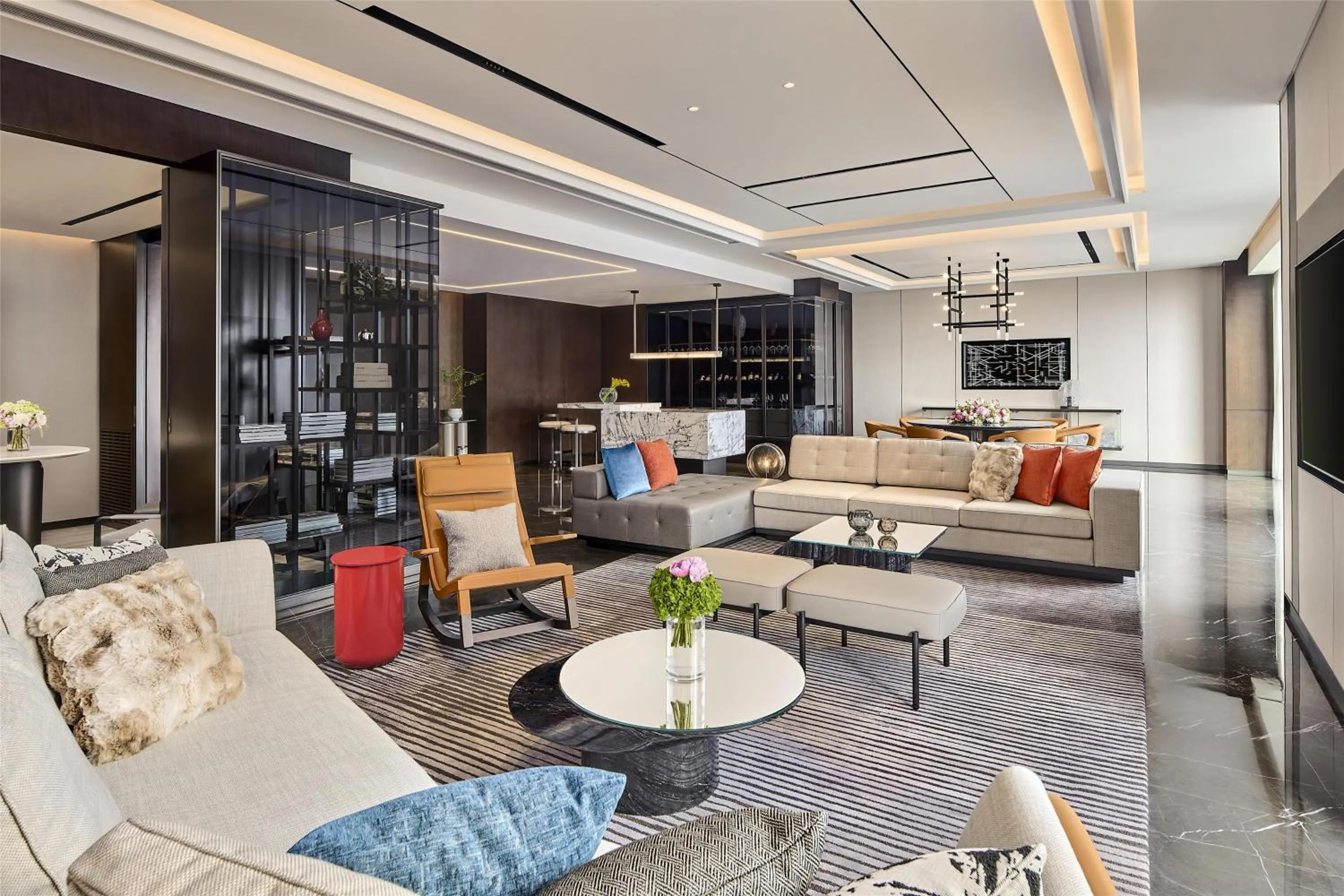 Living room in Hilton Shanghai Zhangjiang Science City