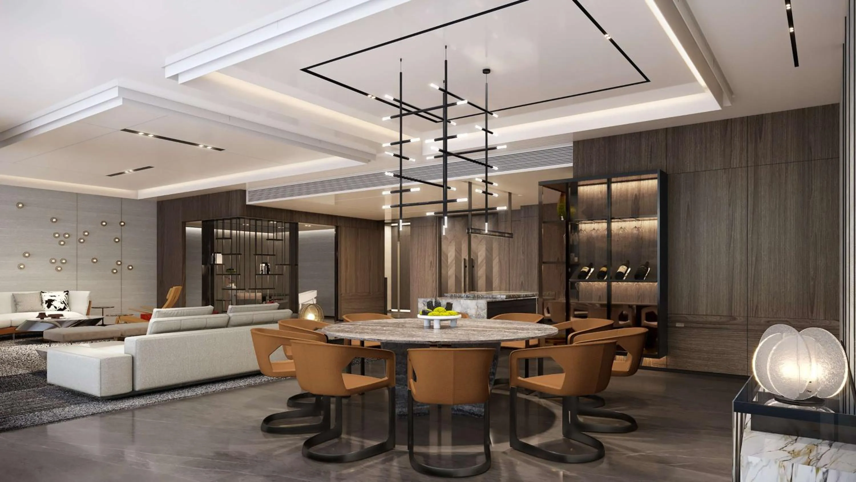 Living room in Hilton Shanghai Zhangjiang Science City