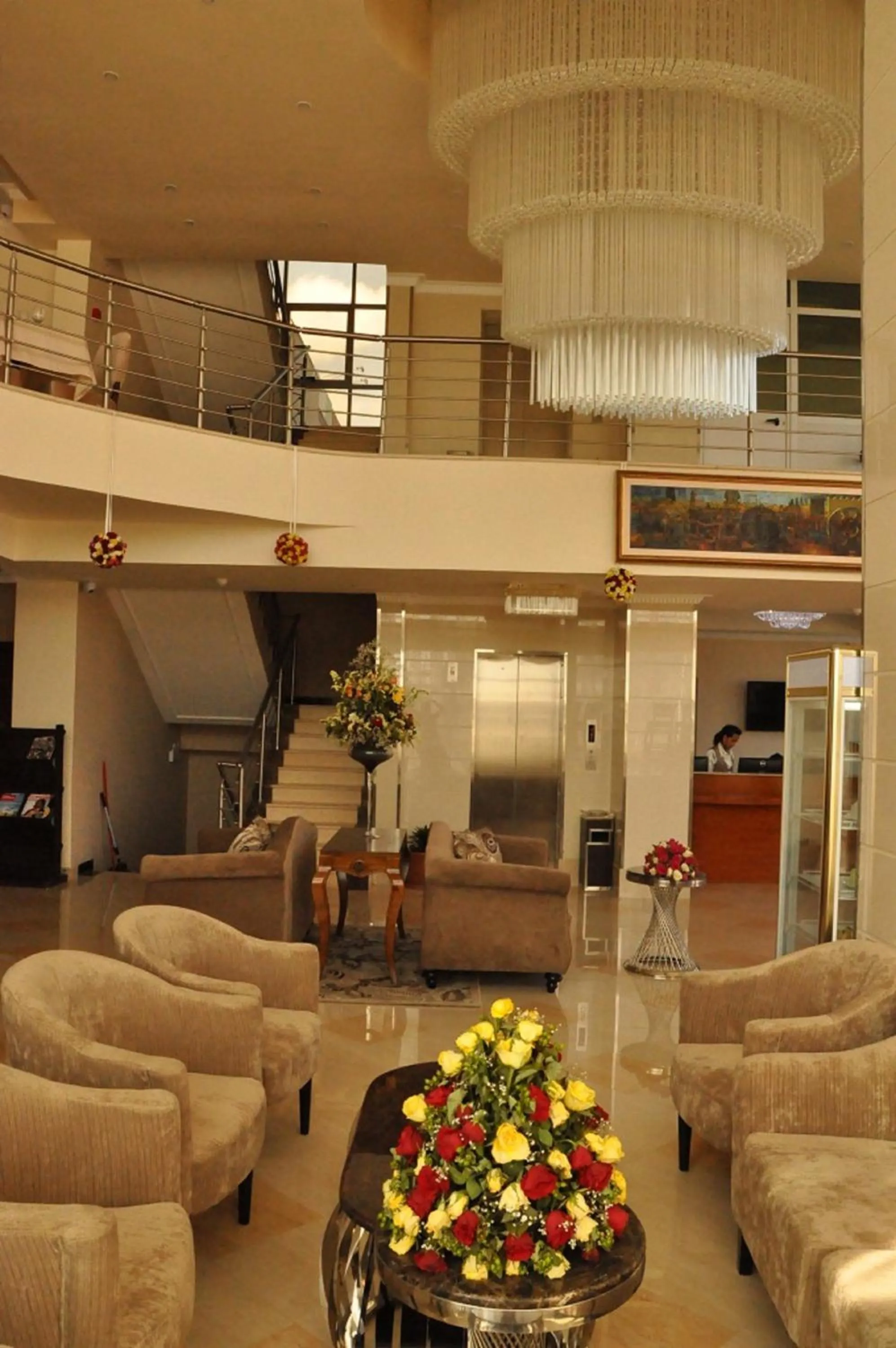 Lobby or reception in Addissinia Hotel