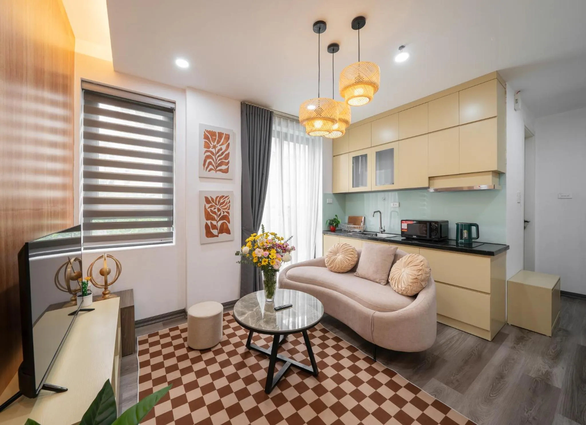 Kitchen or kitchenette in Luxe Paradise Residence 76 To Ngoc Van