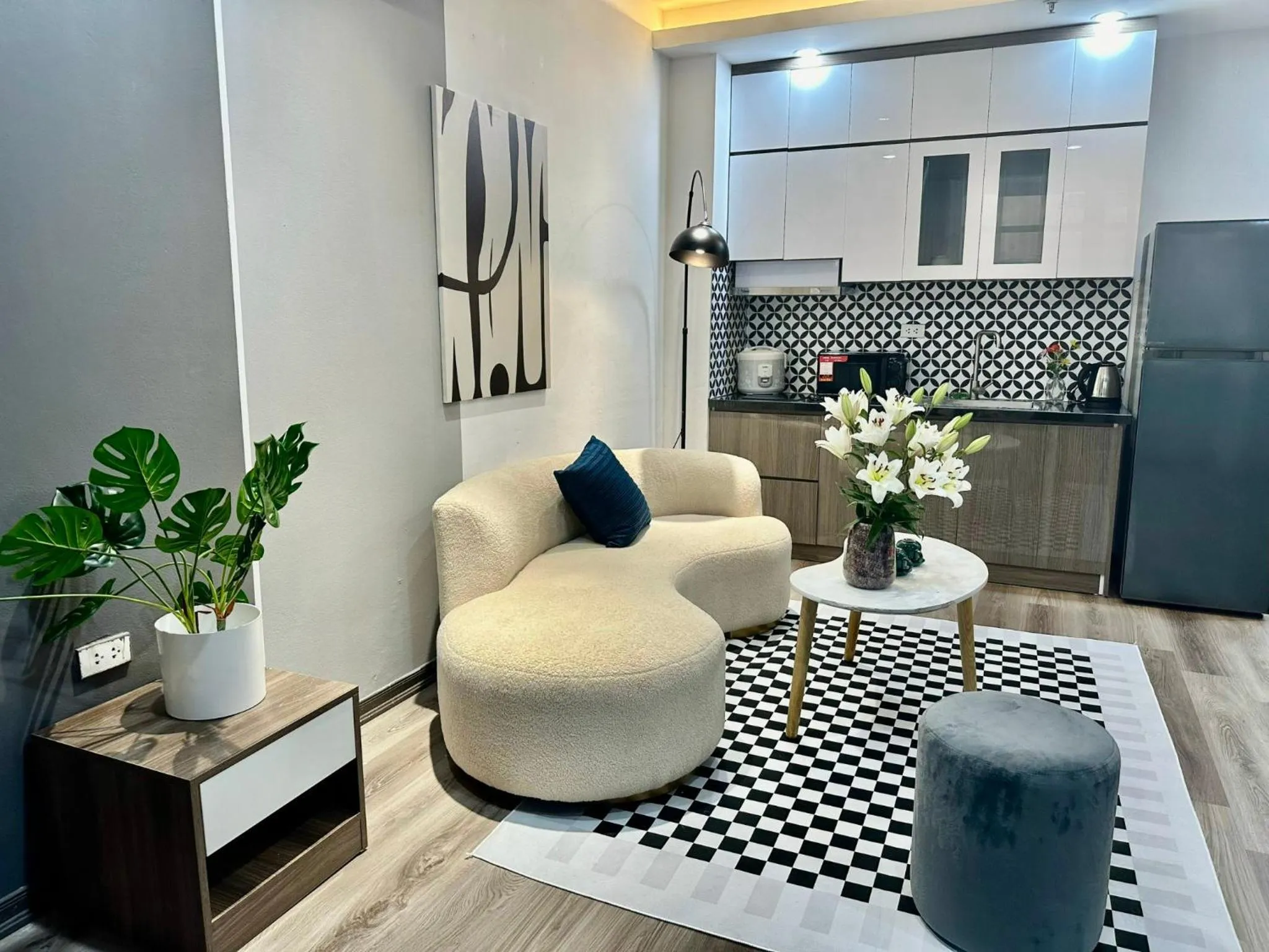 Kitchen or kitchenette in Luxe Paradise Residence 76 To Ngoc Van