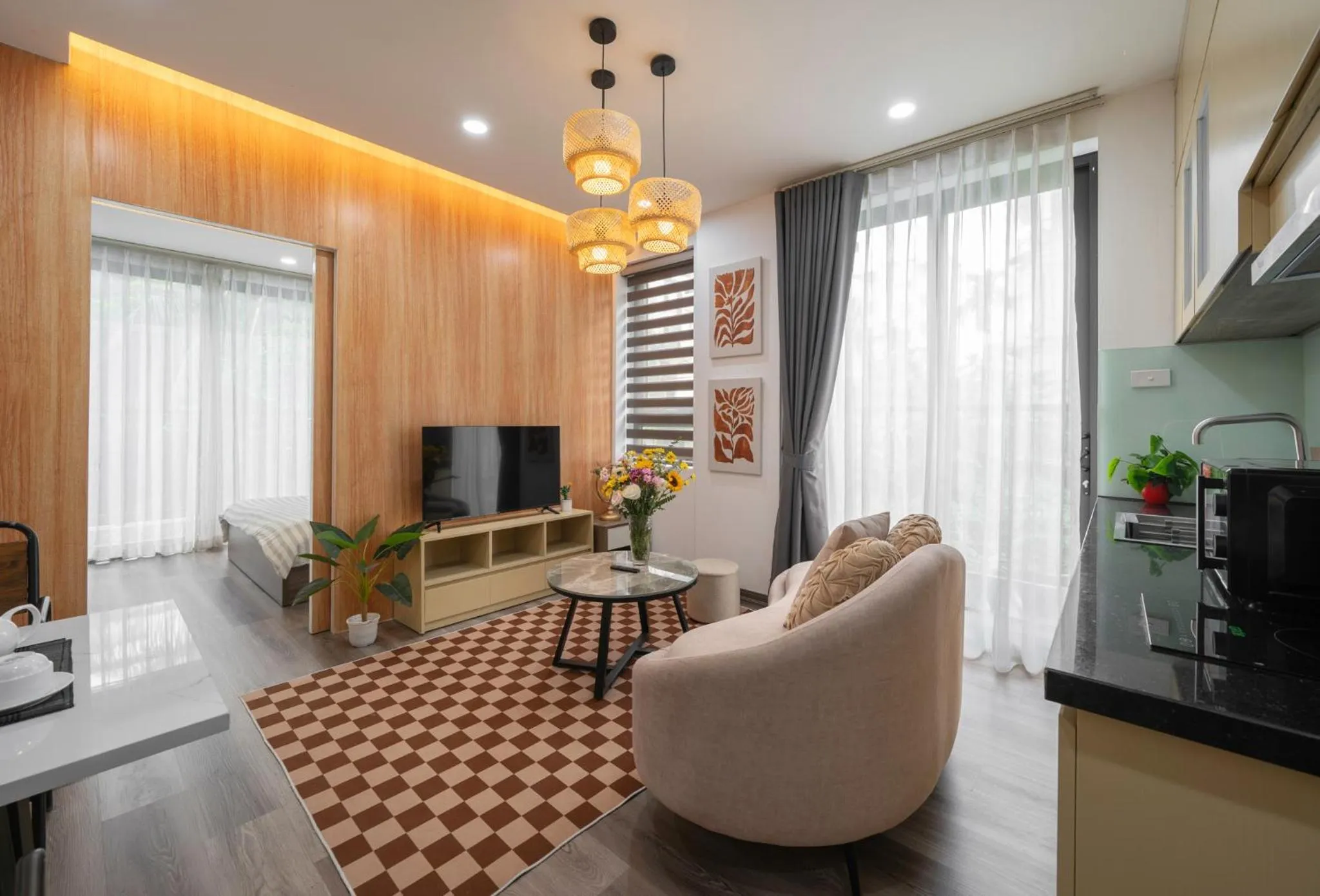 Living room in Luxe Paradise Residence 76 To Ngoc Van