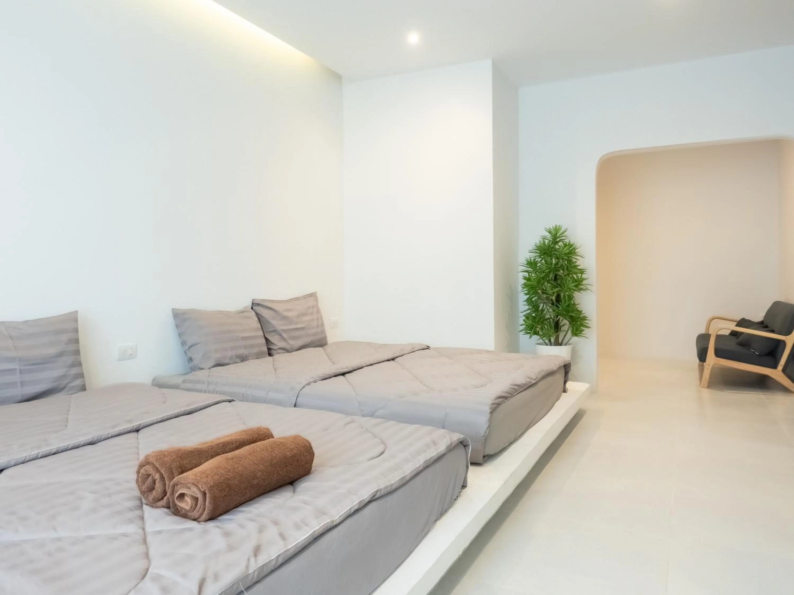 Bed in Fan Sea Resort Kohlarn