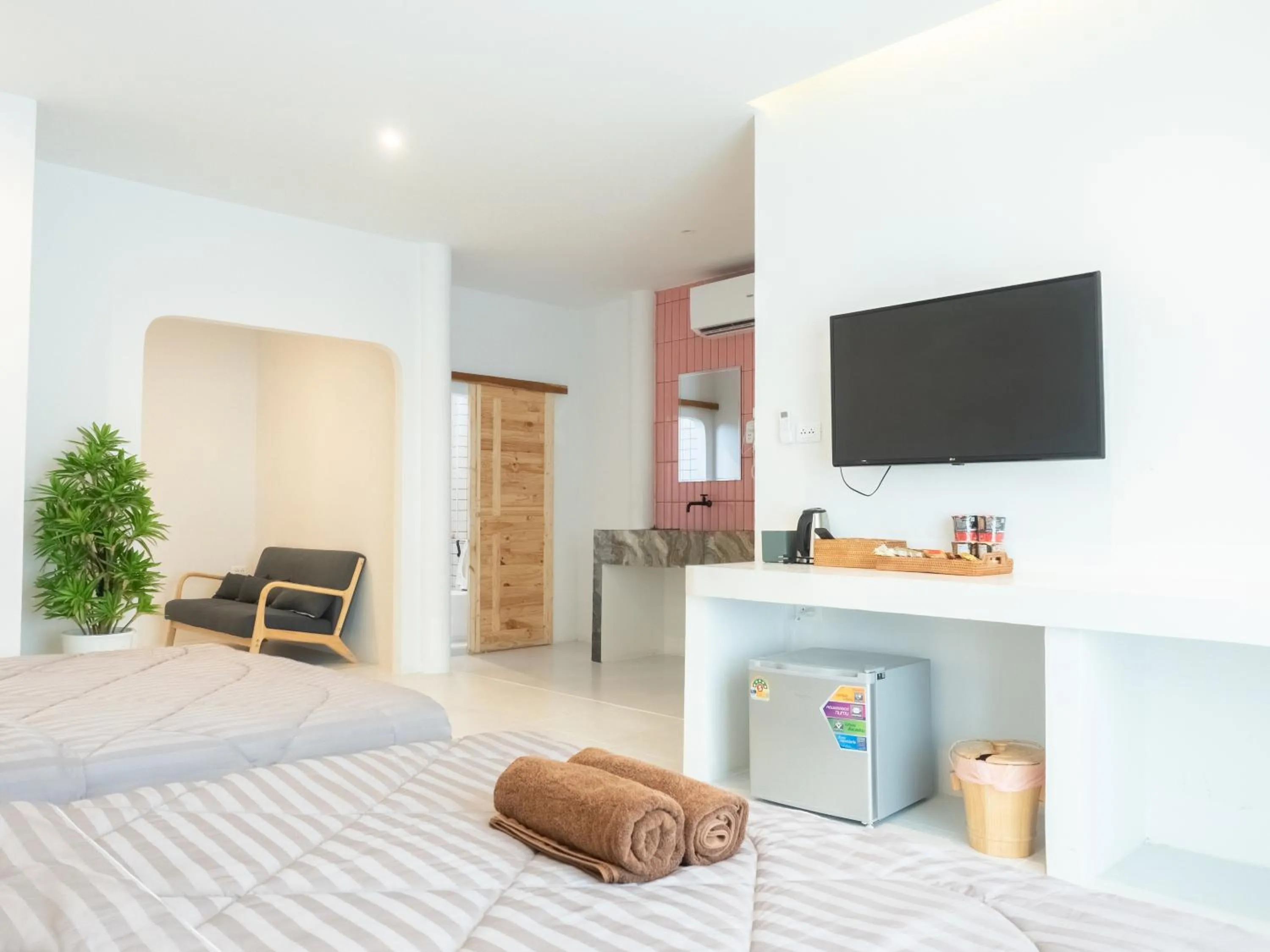 Bed in Fan Sea Resort Kohlarn