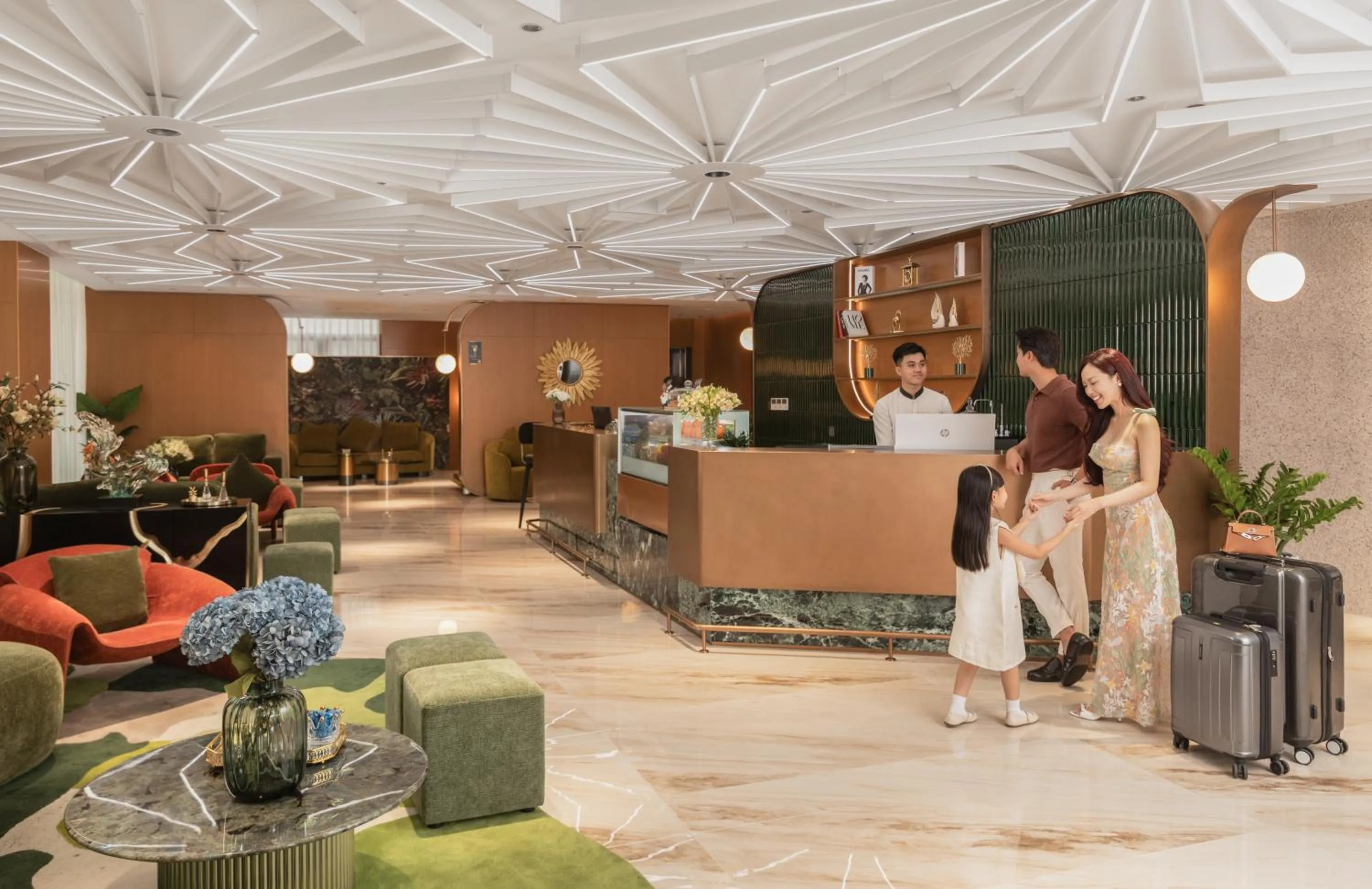 Lobby or reception in PHUC LONG LUXURY Danang