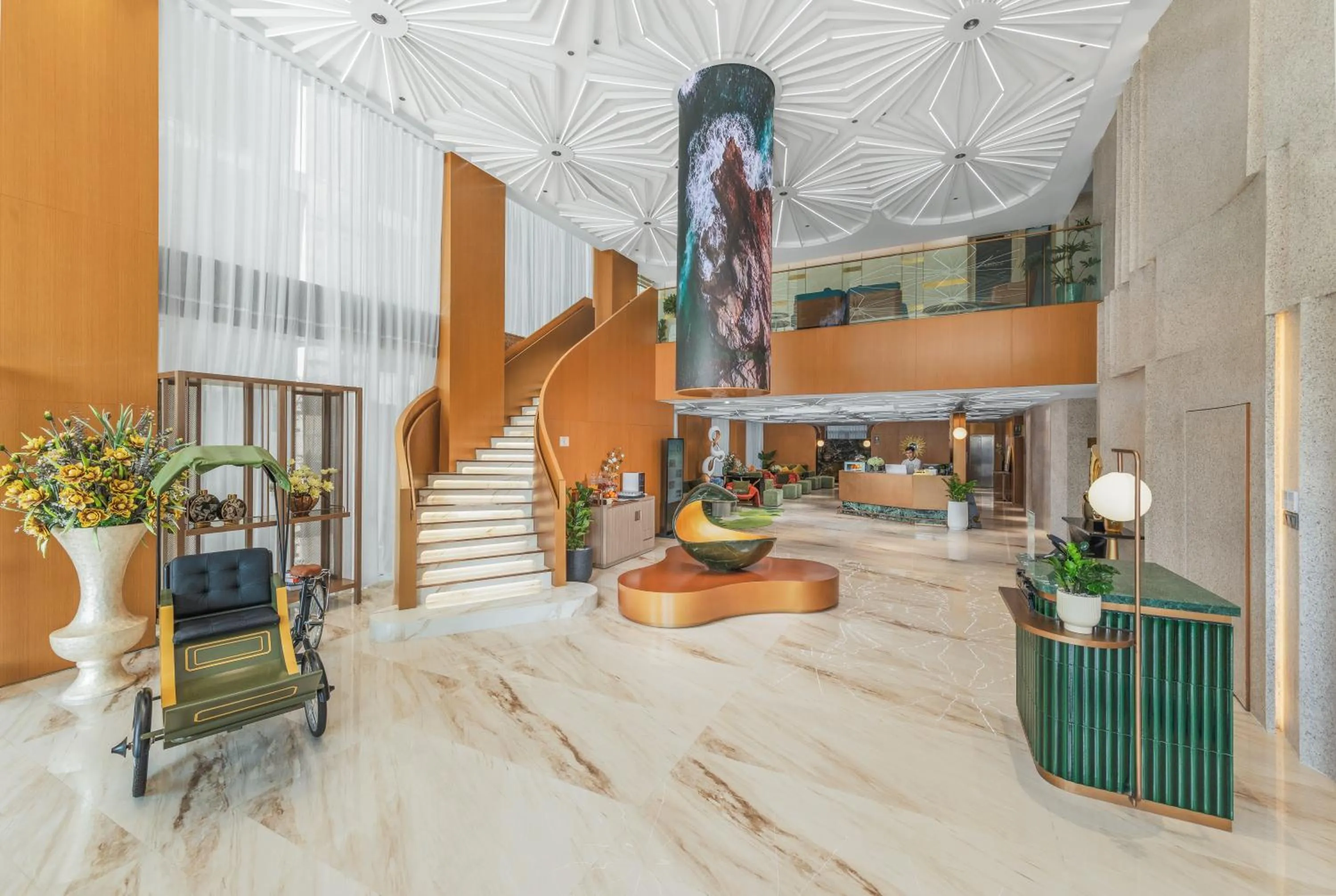 Lobby or reception in PHUC LONG LUXURY Danang