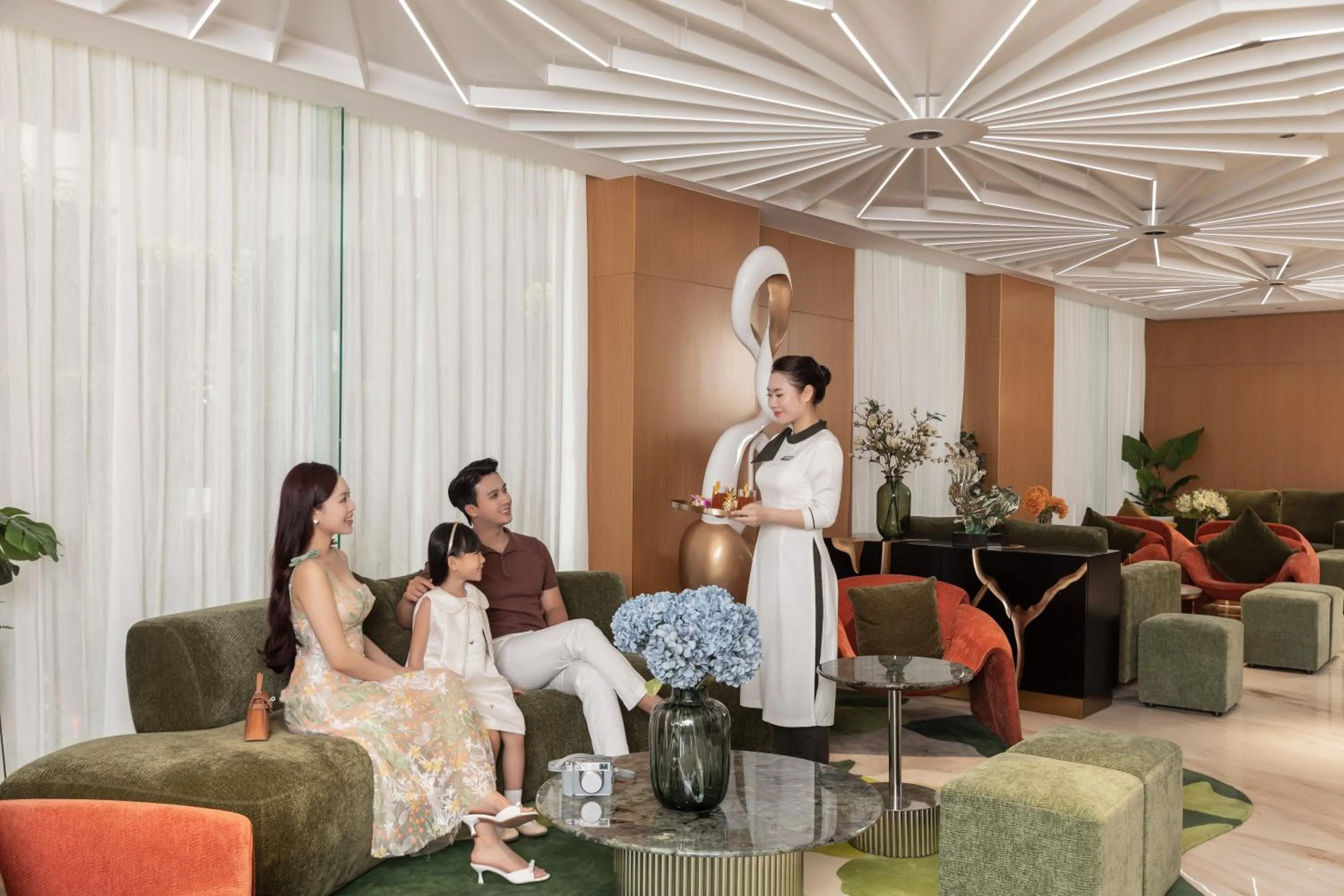 Lobby or reception in PHUC LONG LUXURY Danang