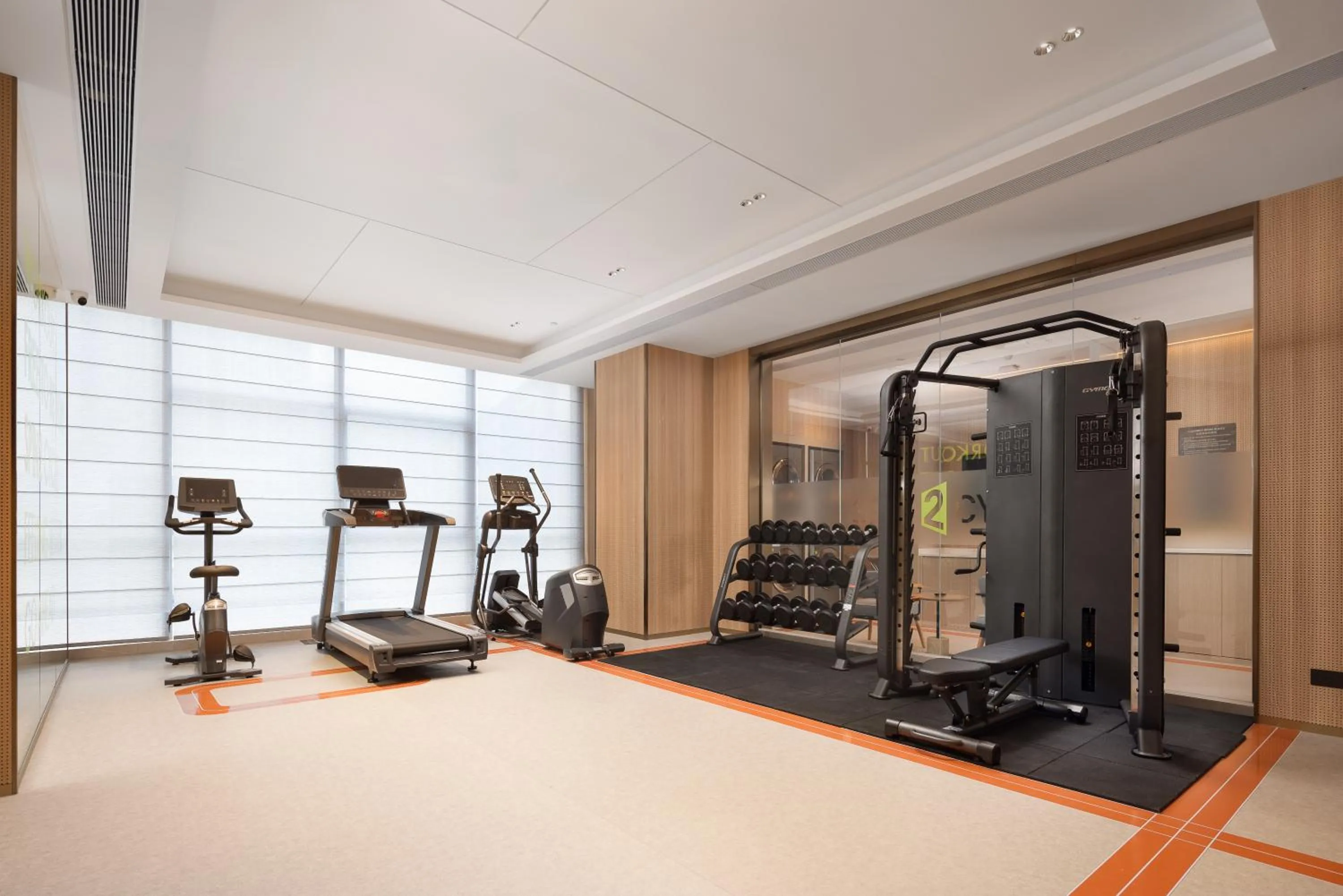 Fitness centre/facilities in Home2 Suite by Hilton Chongqing Wanzhou