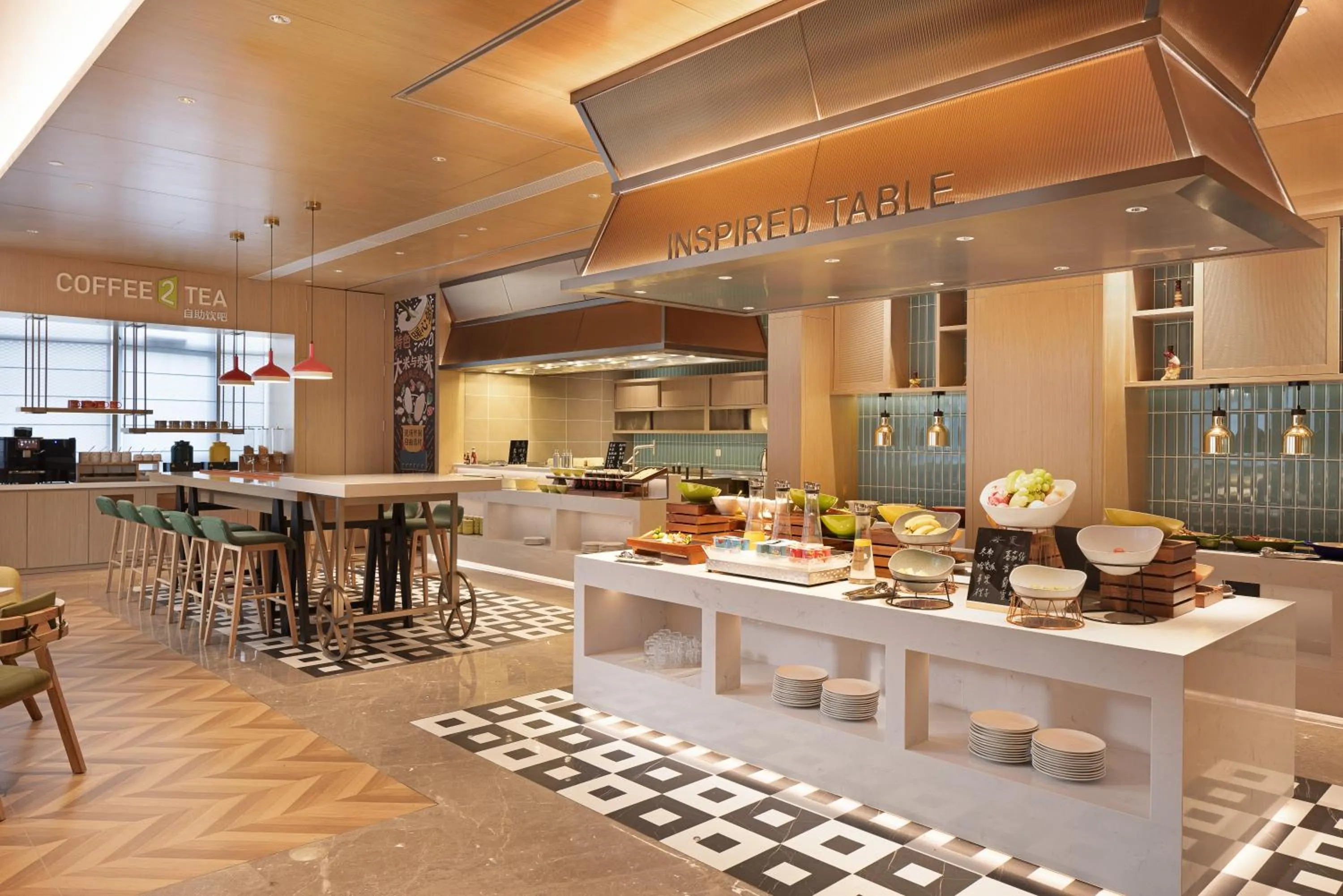 Buffet breakfast in Home2 Suite by Hilton Chongqing Wanzhou