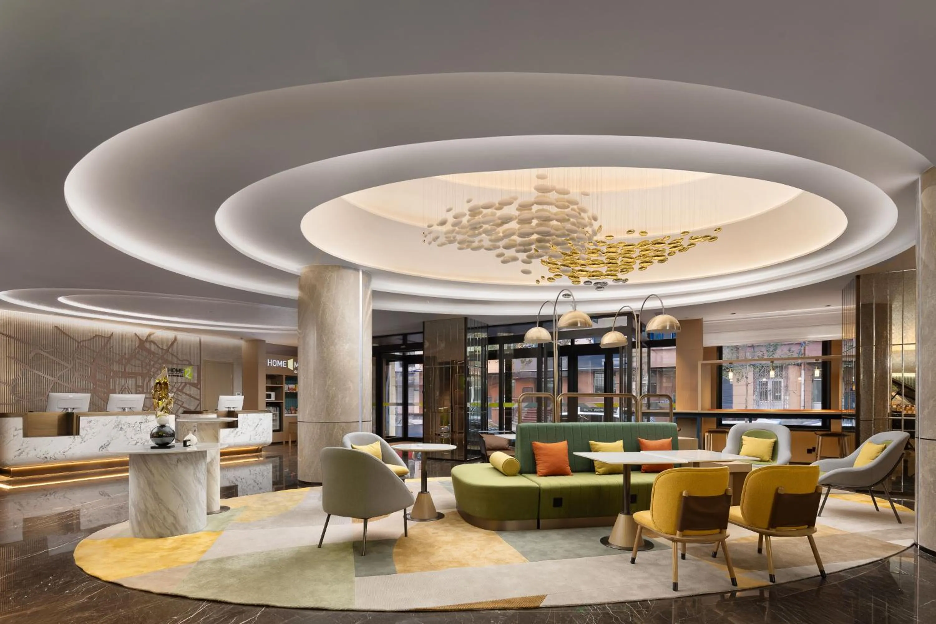 Seating area in Home2 Suite by Hilton Harbin Central Street