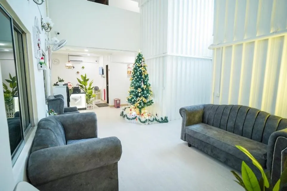 Seating area in B Link Hotel