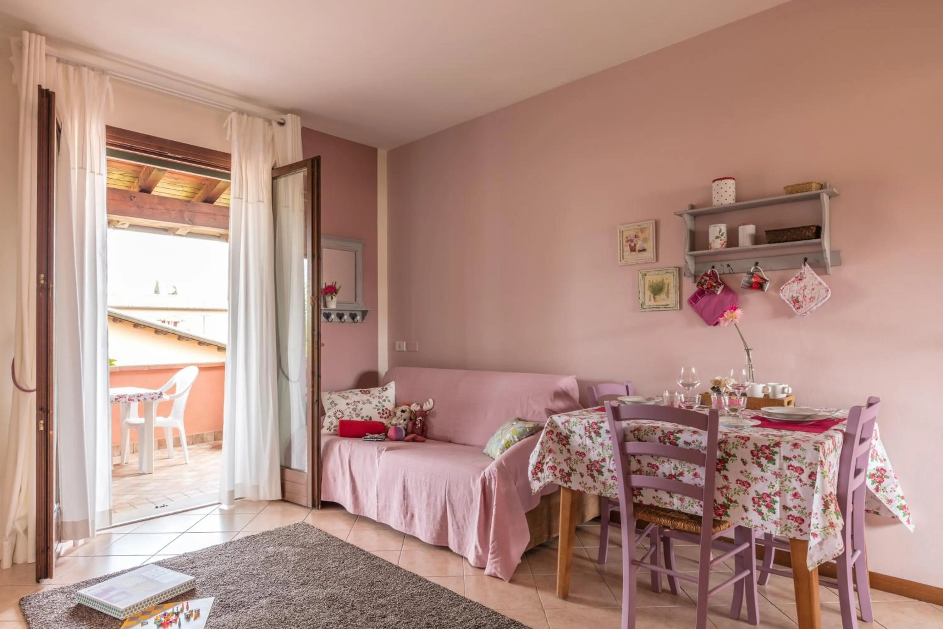 Living room in BellaSirmione Holiday Apartments