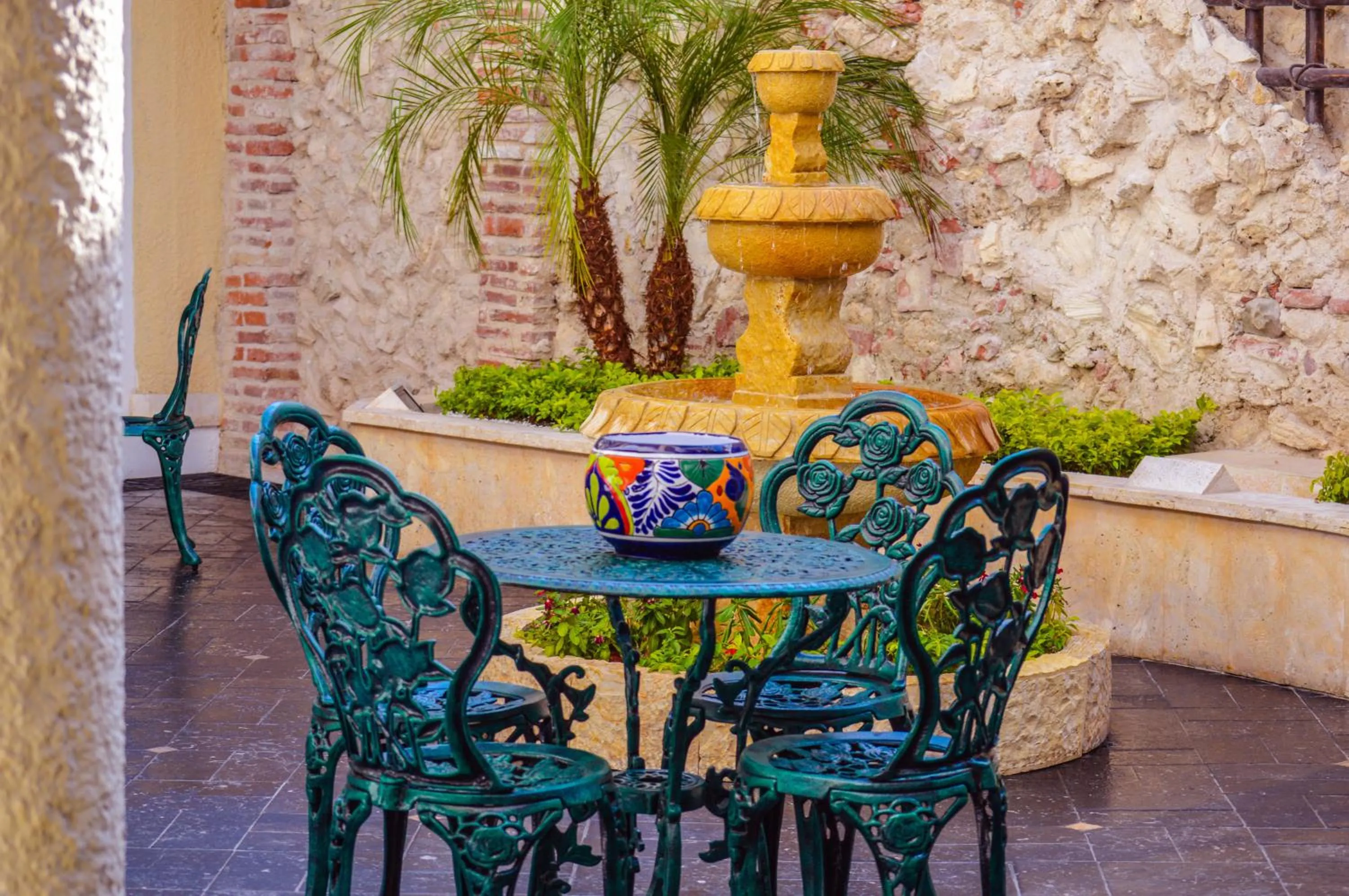 Patio in Hotel Boutique La Artilleria
