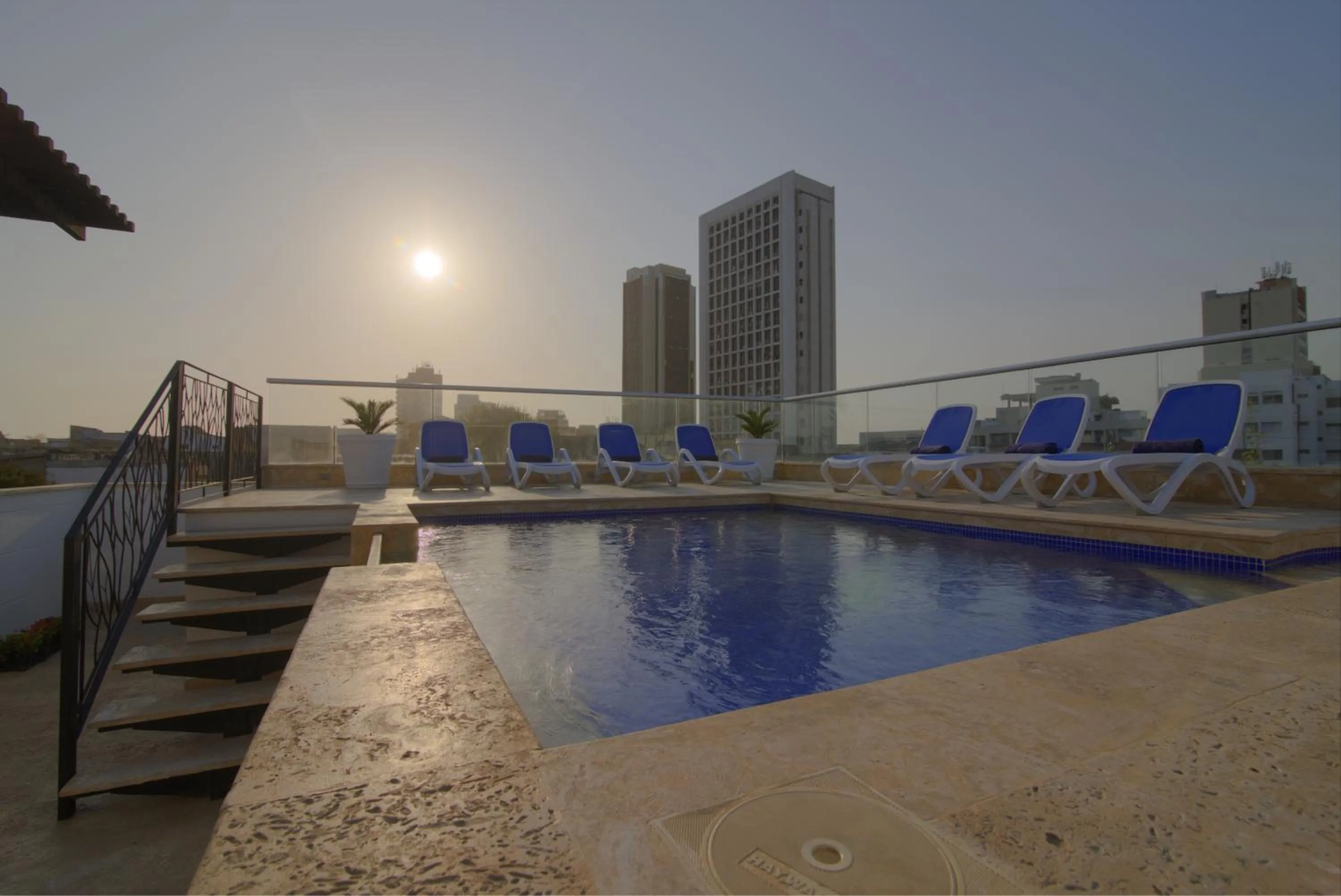 Swimming pool in Hotel Boutique La Artilleria