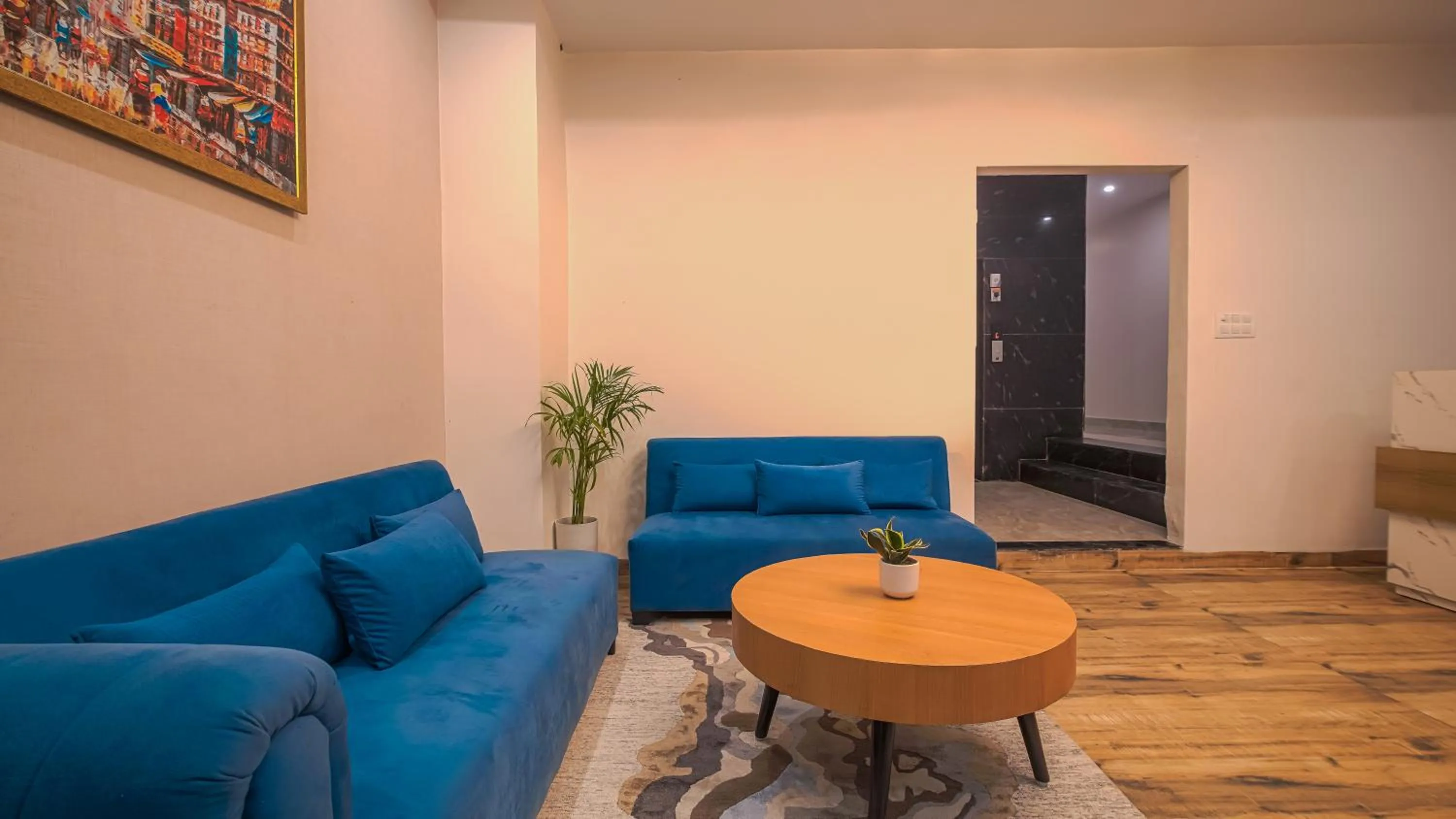 Seating area in Perfectstayz Premium Varanasi