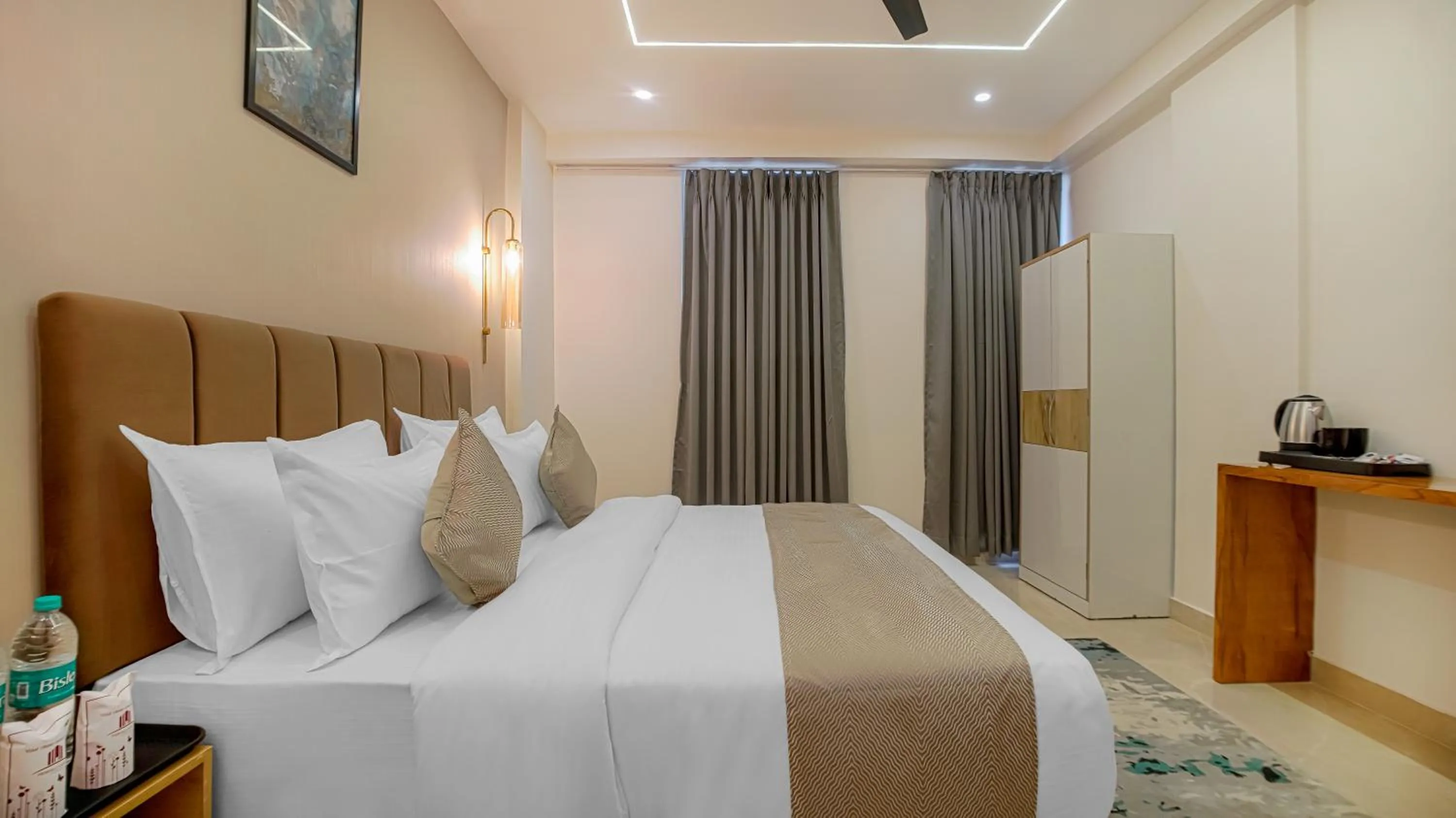 Bedroom, Bed in Perfectstayz Premium Varanasi