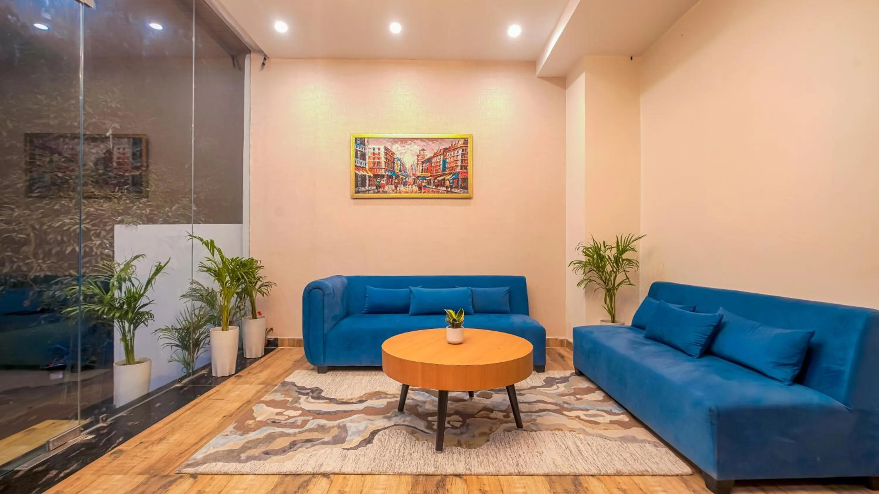 Seating area in Perfectstayz Premium Varanasi