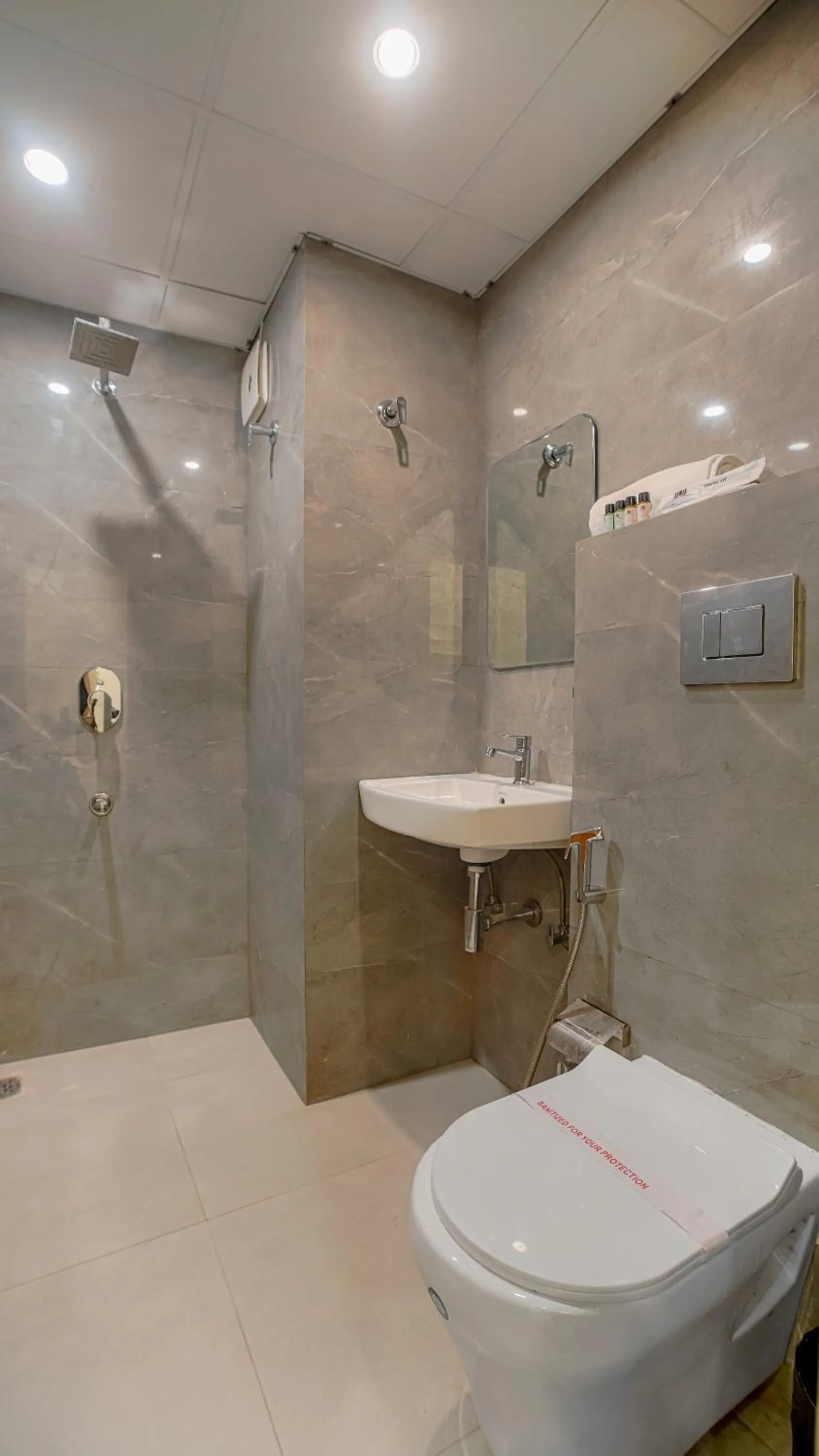 Shower in Perfectstayz Premium Varanasi