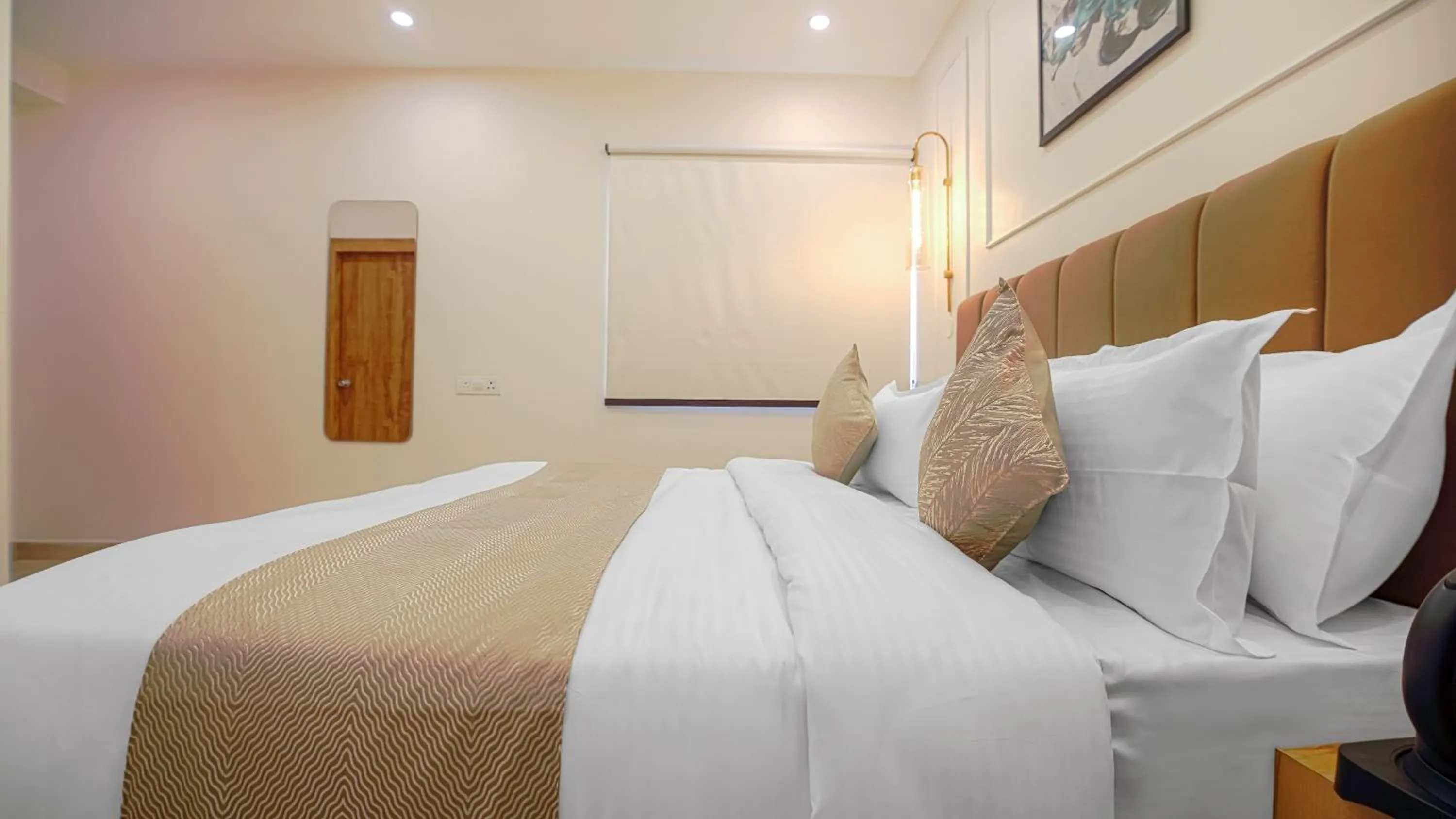 Bed in Perfectstayz Premium Varanasi