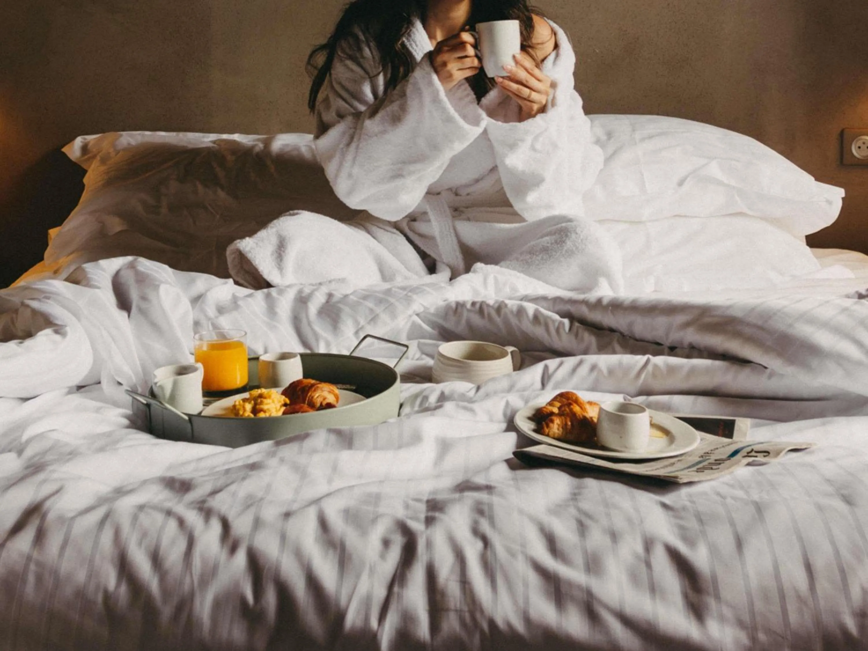 Other, Bed in Hotel de L'Abbaye Le Tronchet - Handwritten Collection